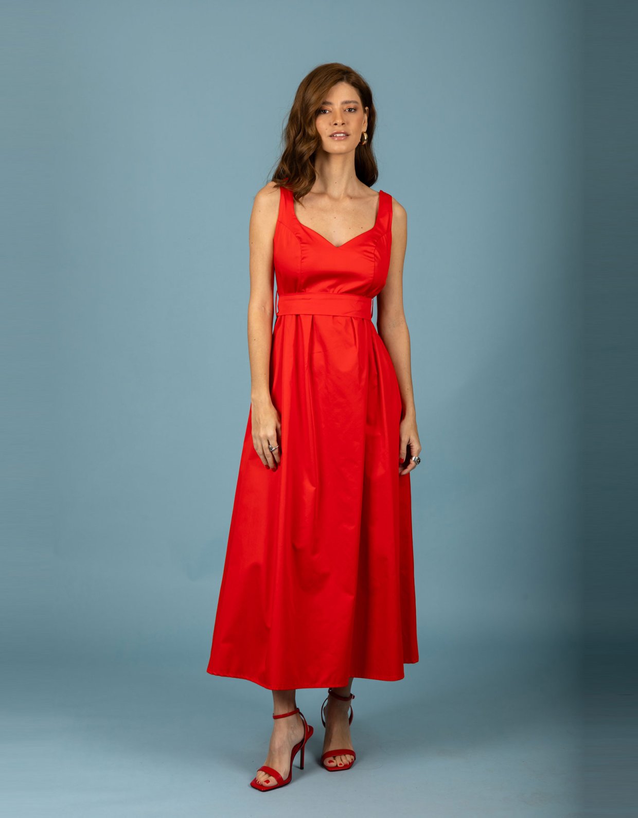Chaton Fernando dress coral