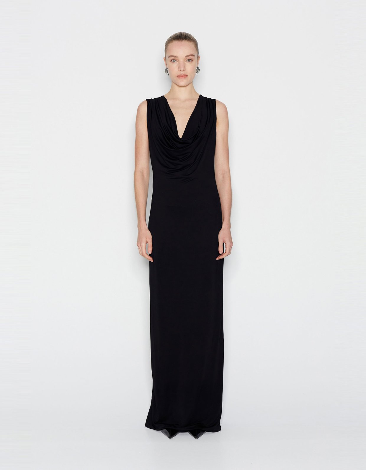 Nadia Rapti Film noir maxi dress