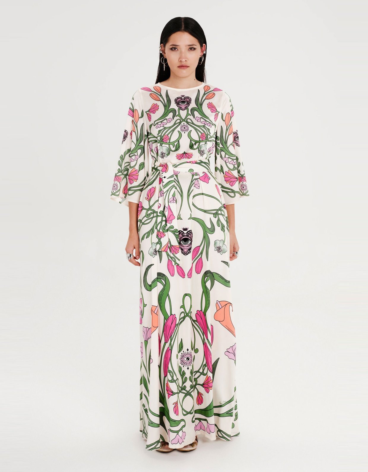 Peace and Chaos Fleur silky dress