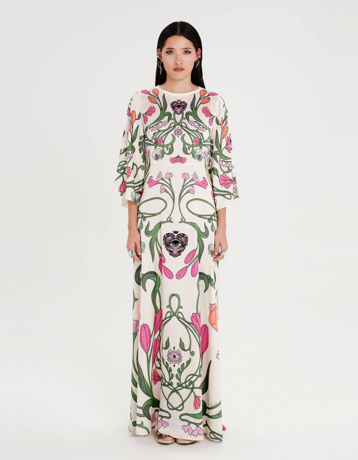 Peace and Chaos Fleur silky dress