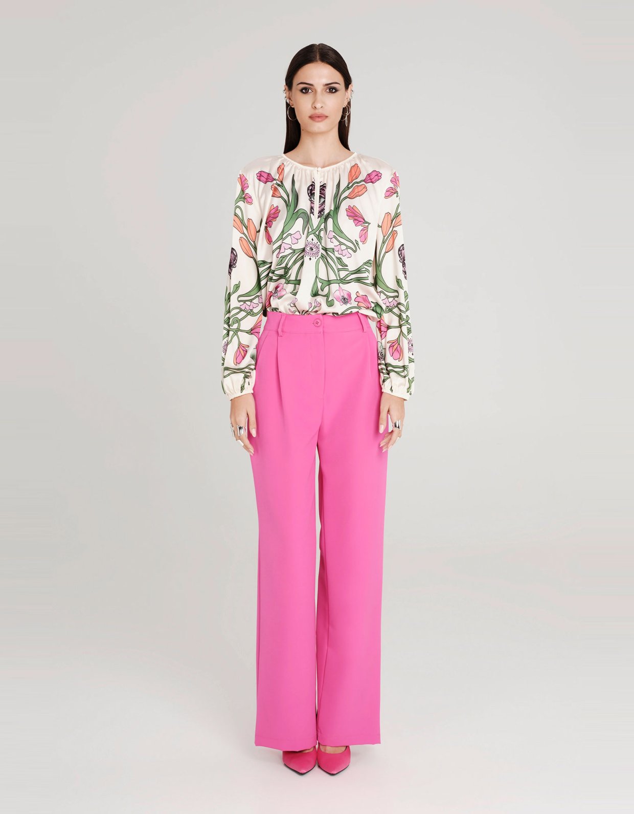 Peace and Chaos Fleur silky top