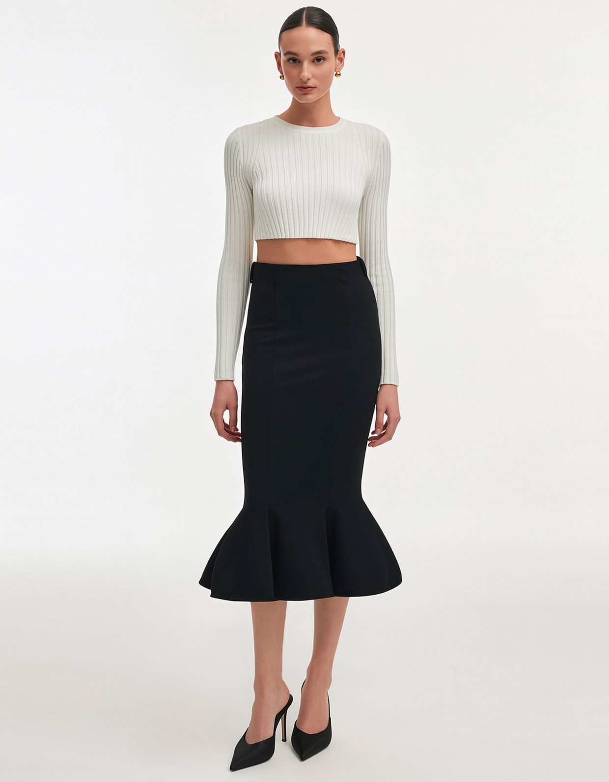 Nadia Rapti Fleur skirt black