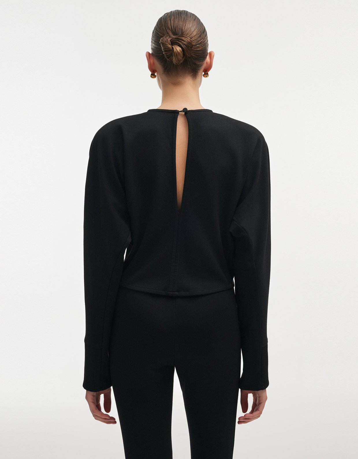 Nadia Rapti Fleur top black