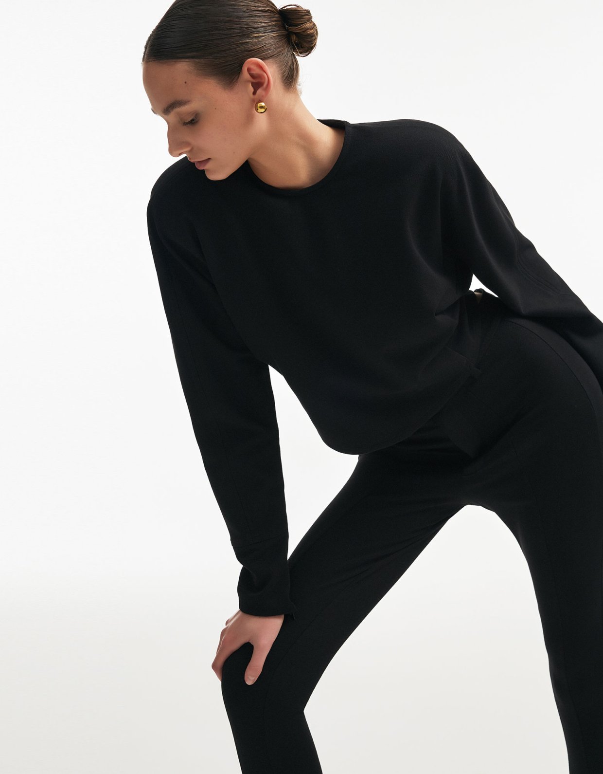 Nadia Rapti Fleur top black