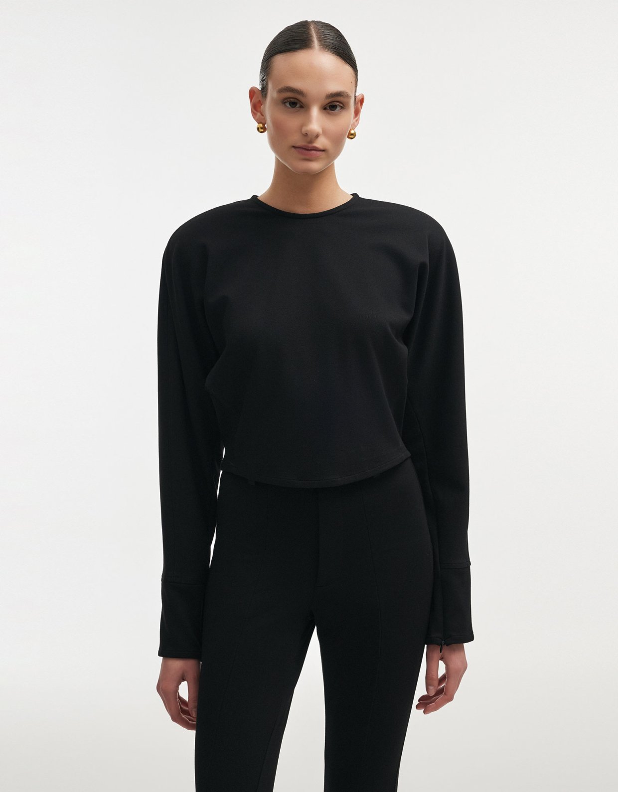 Nadia Rapti Fleur top black