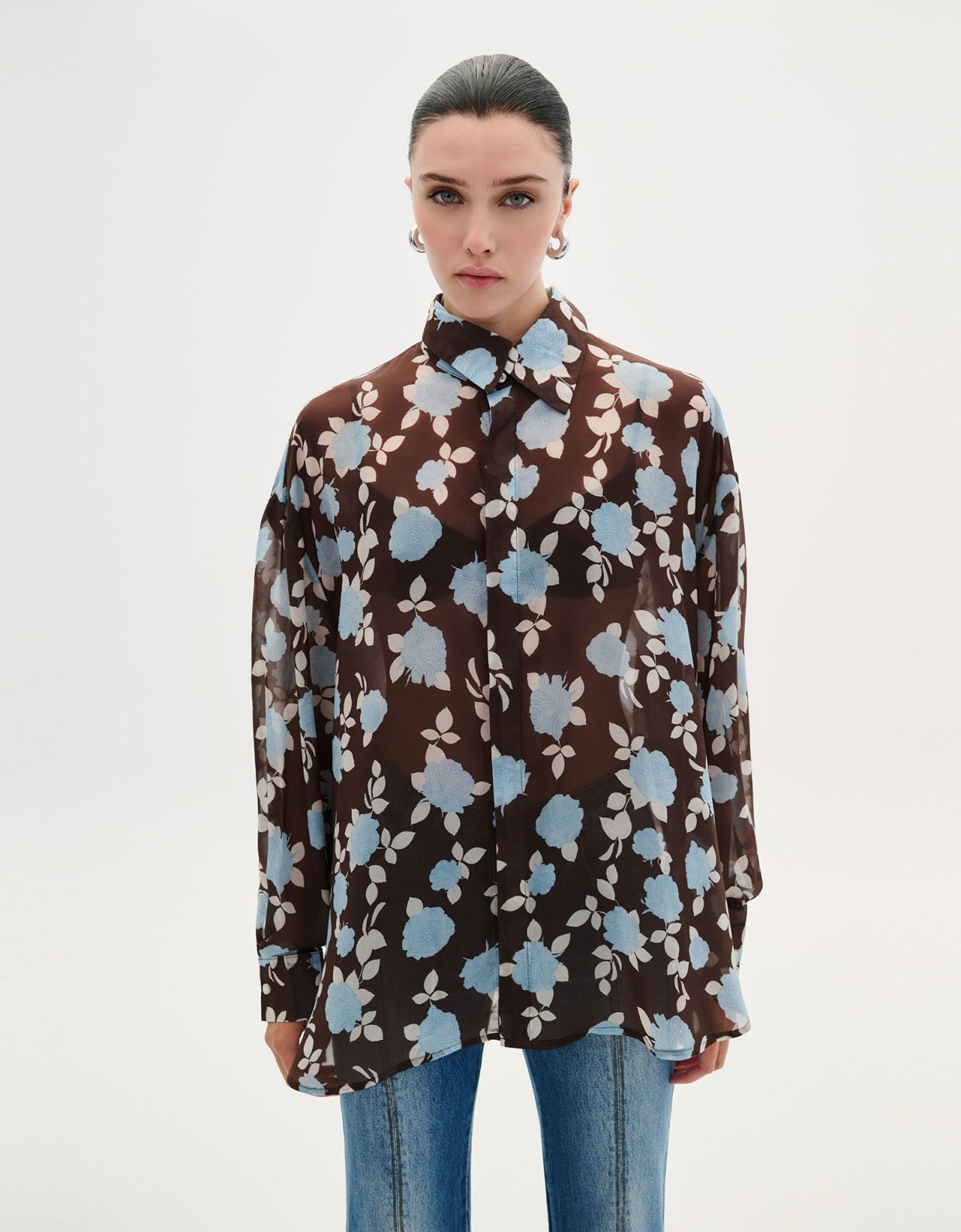 Combos Knitwear Floral printed shirt