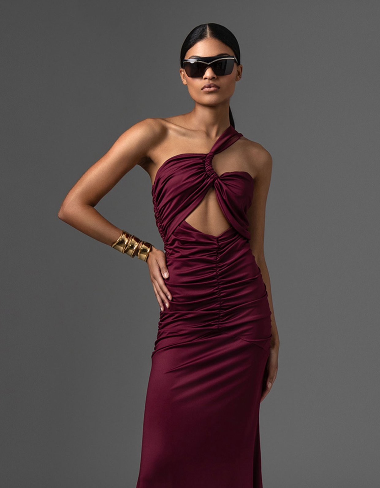 Foreveryoung Salma bordeaux dress