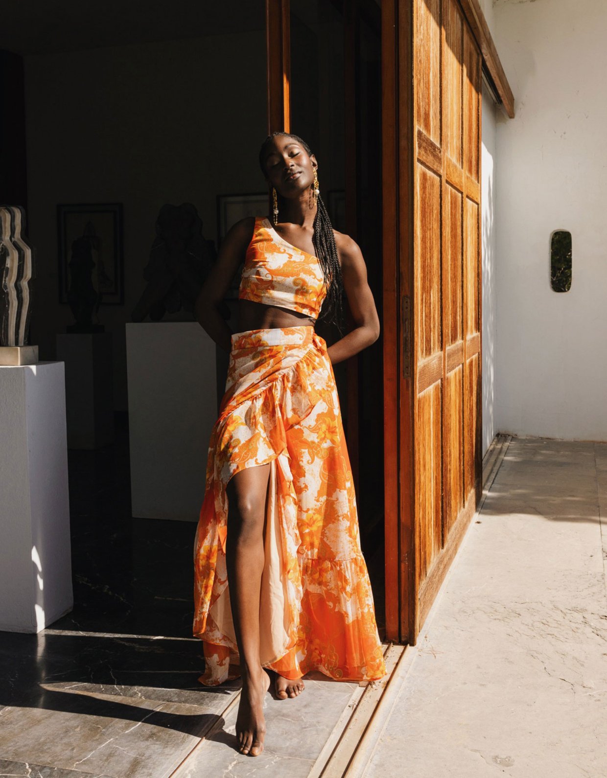 Abstracto Freya wrap skirt