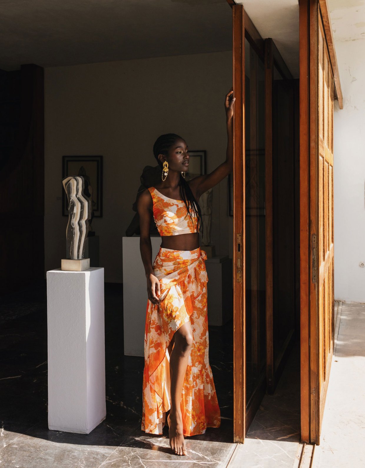 Abstracto Freya wrap skirt