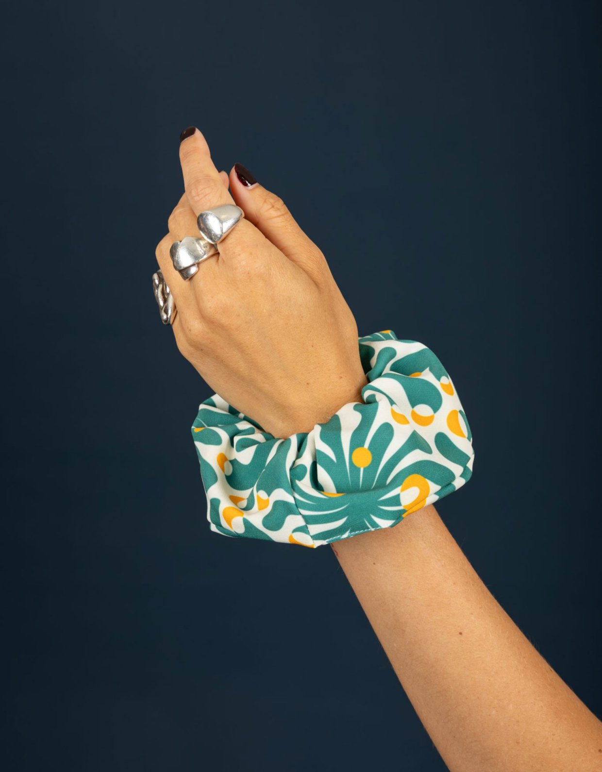 Chaton Fuller scrunchie green
