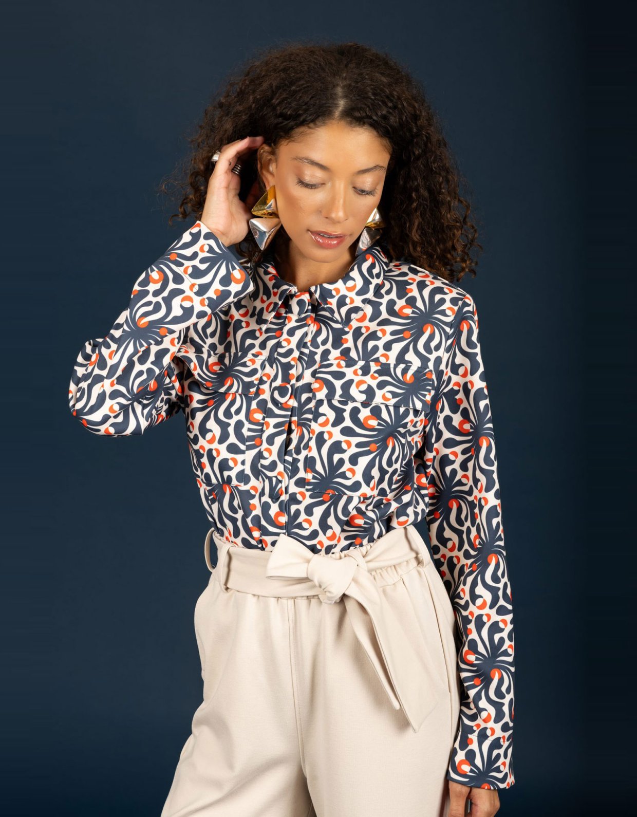 Chaton Fuller shirt blue