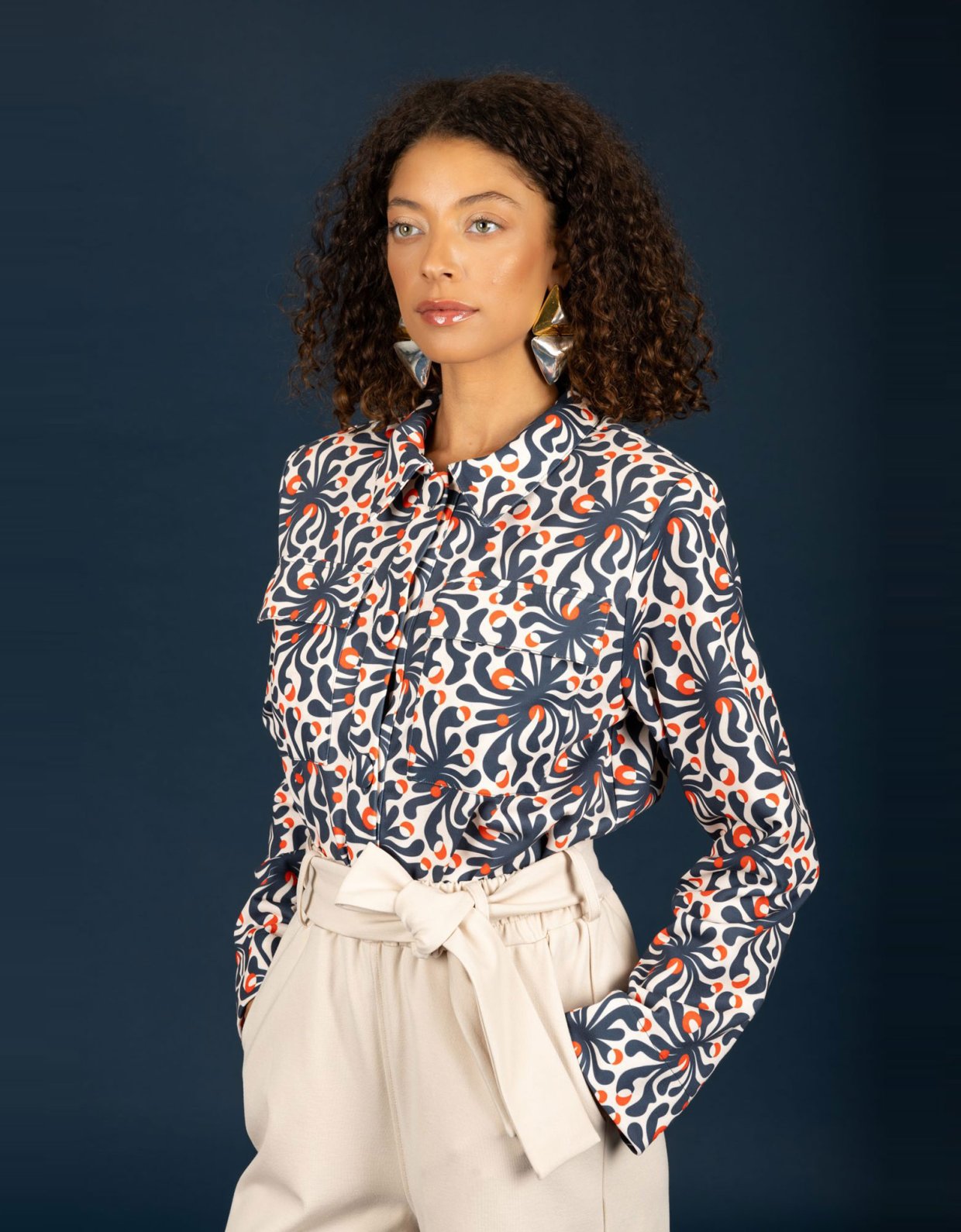 Chaton Fuller shirt blue