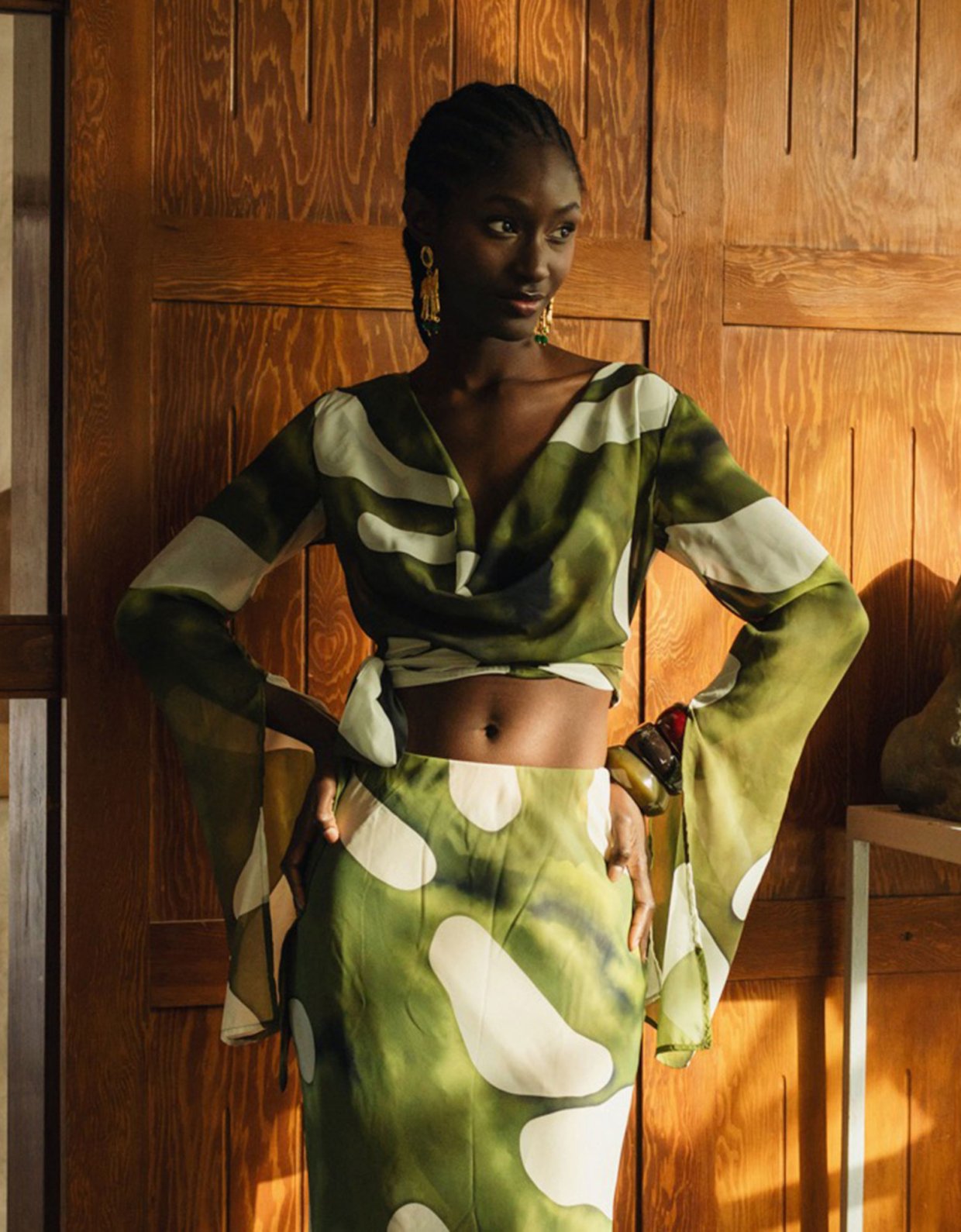 Abstracto Galatia maxi skirt