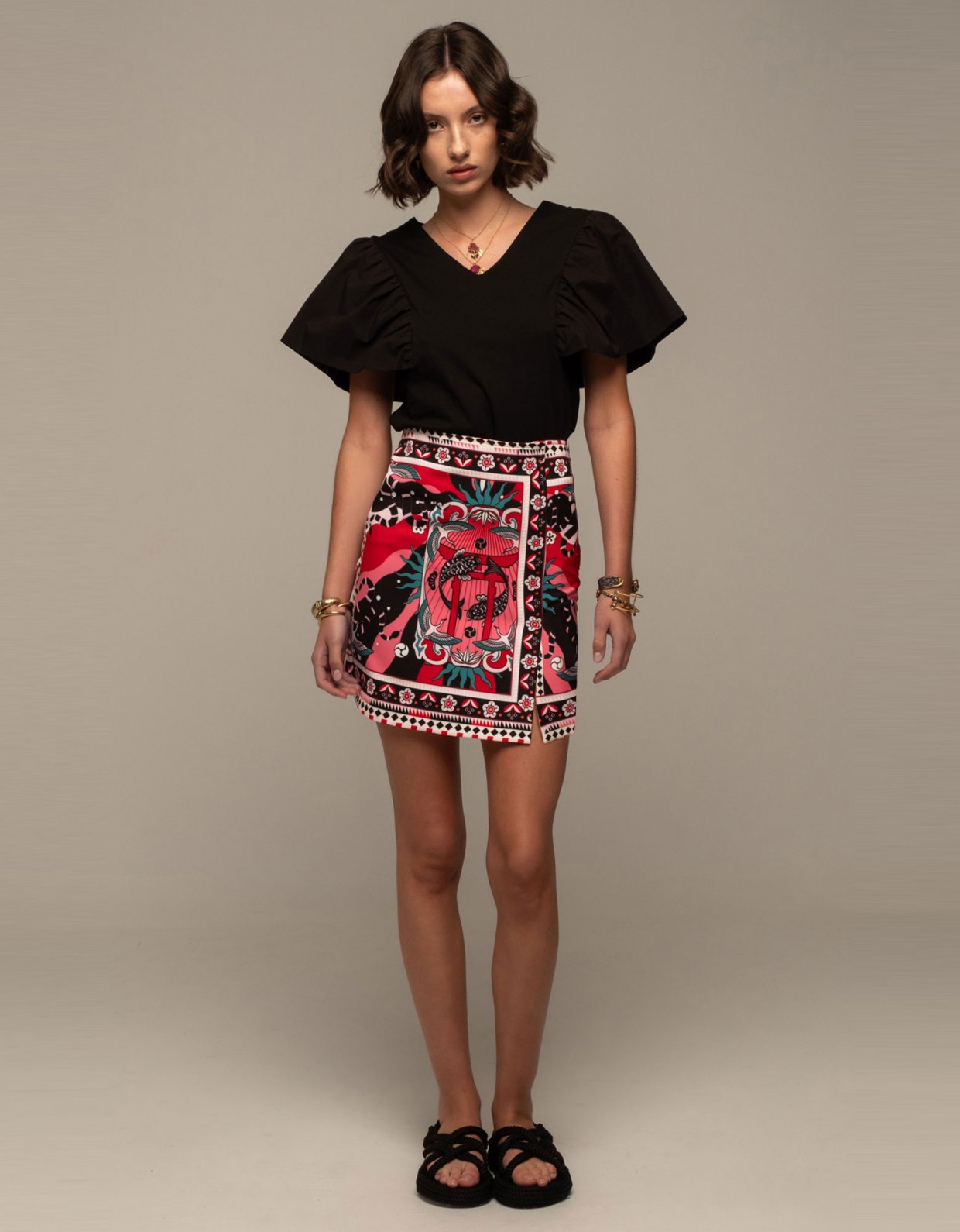 Peace and Chaos Genesis mini skirt