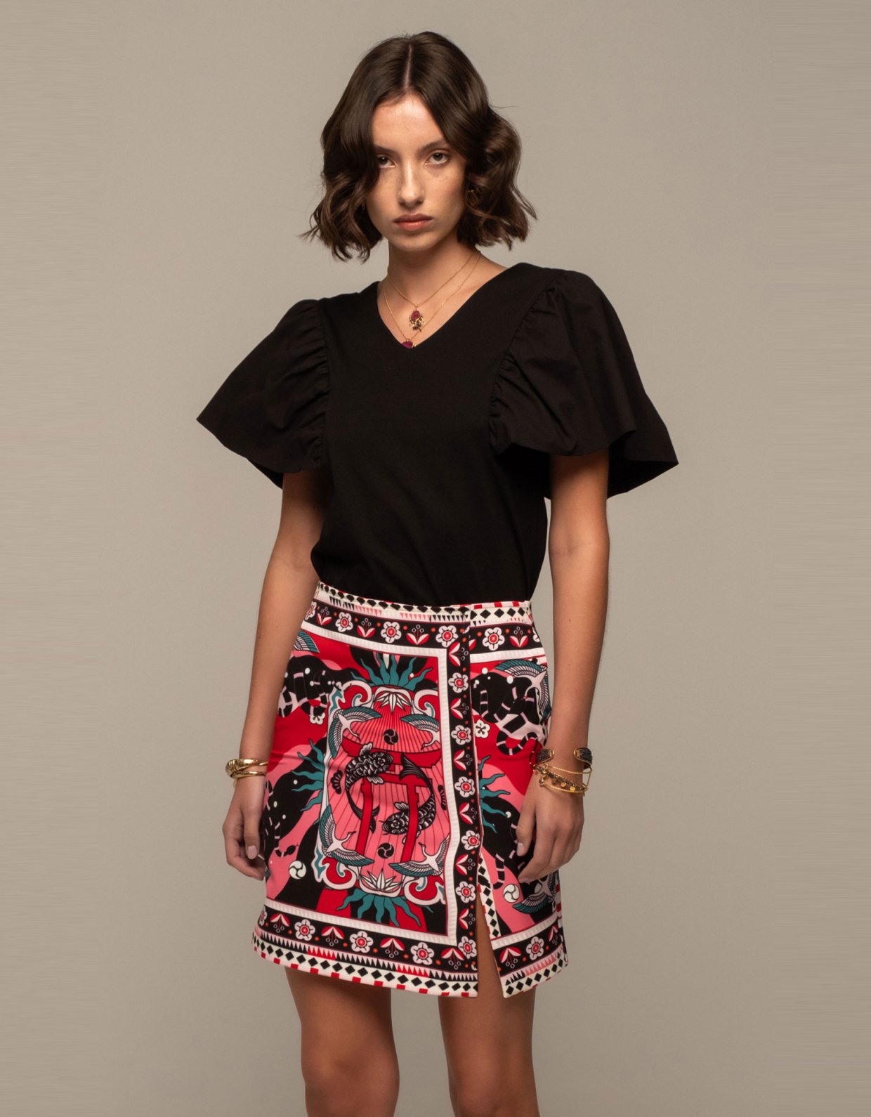 Peace and Chaos Genesis mini skirt