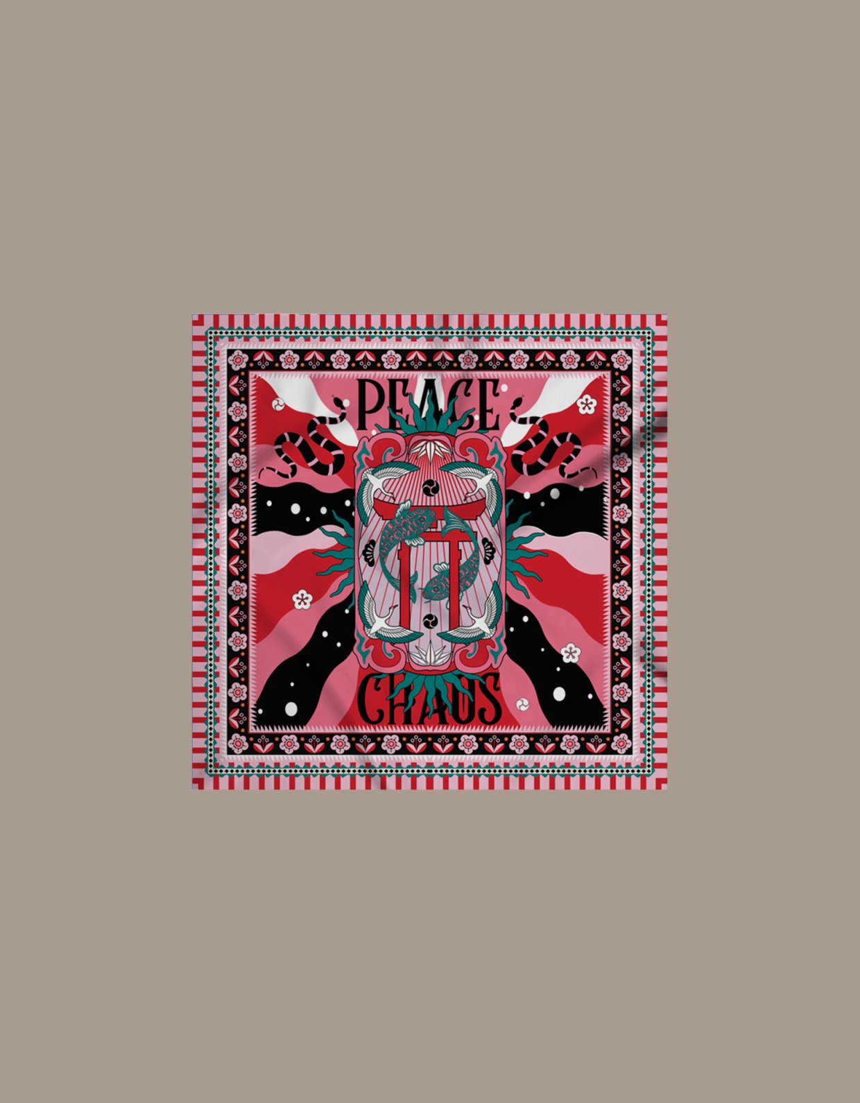 Peace and Chaos Genesis scarf