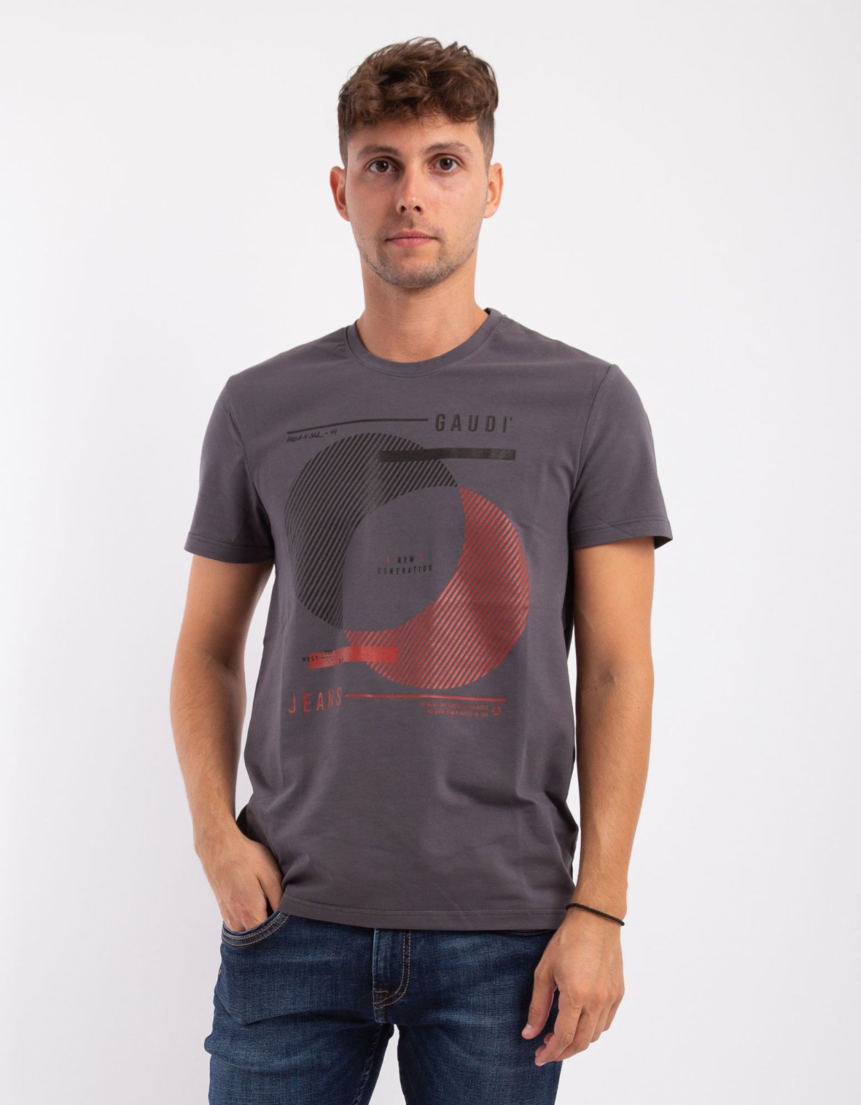 Gaudi Short sleeve t-shirt anthracite