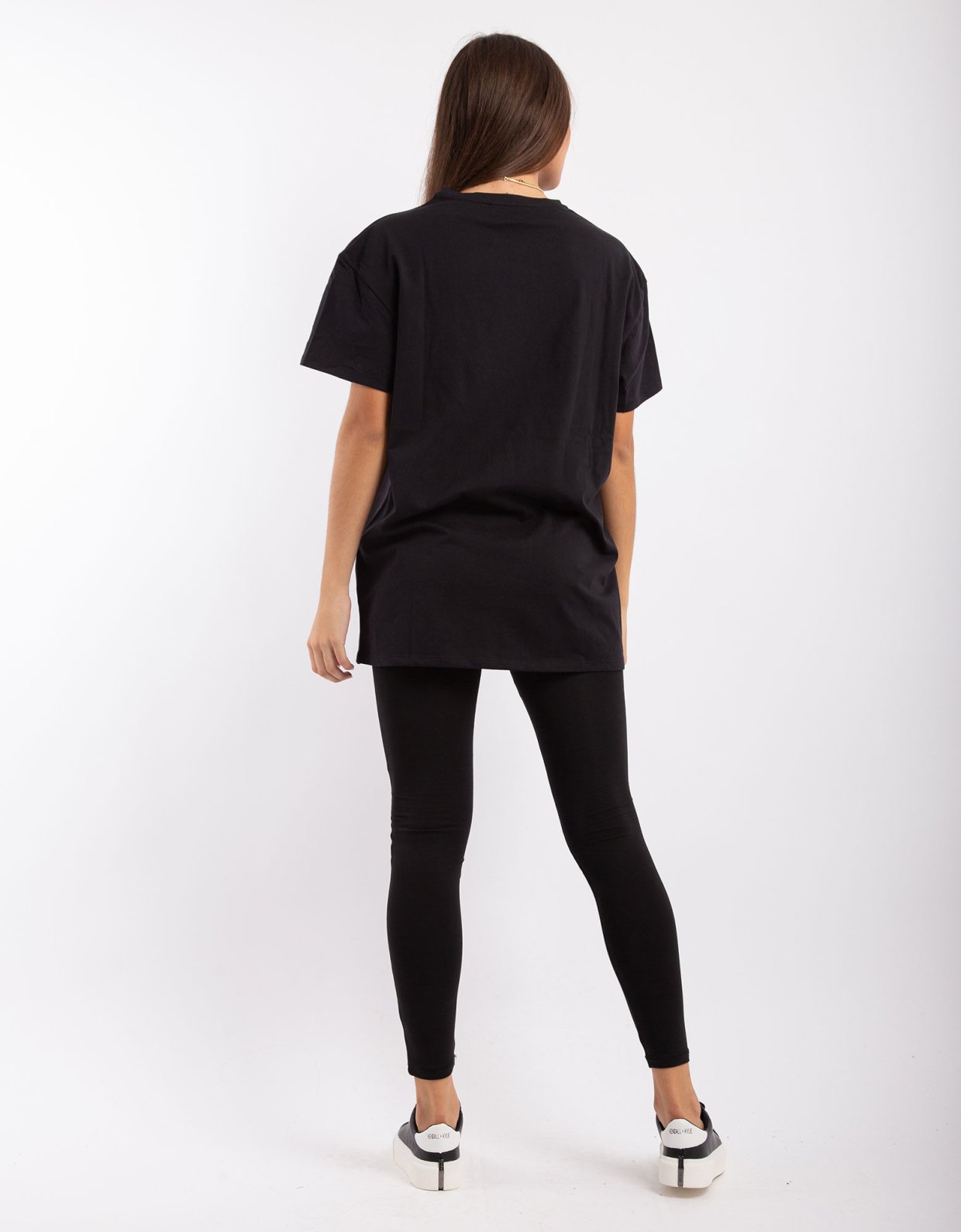 Kendall + Kylie Active long fit t-shirt tiger black