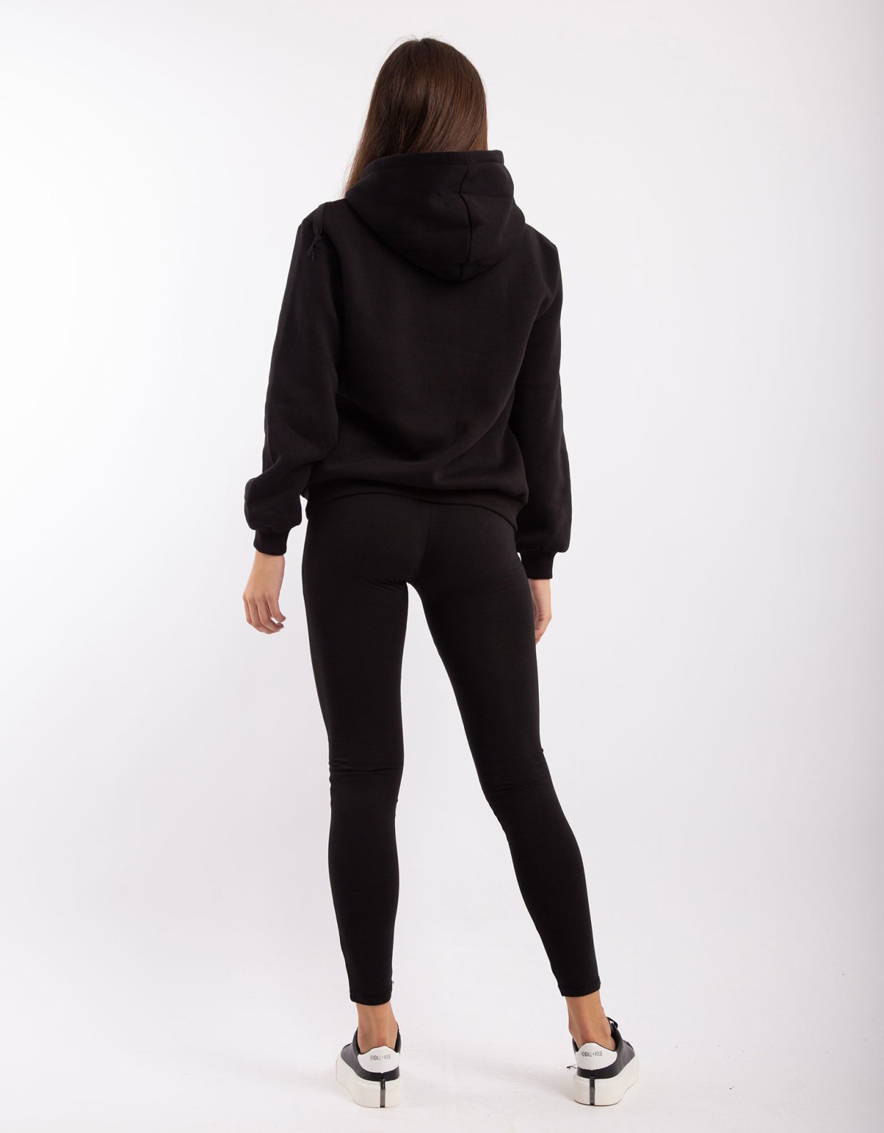Kendall + Kylie Active hoody sweater classic black