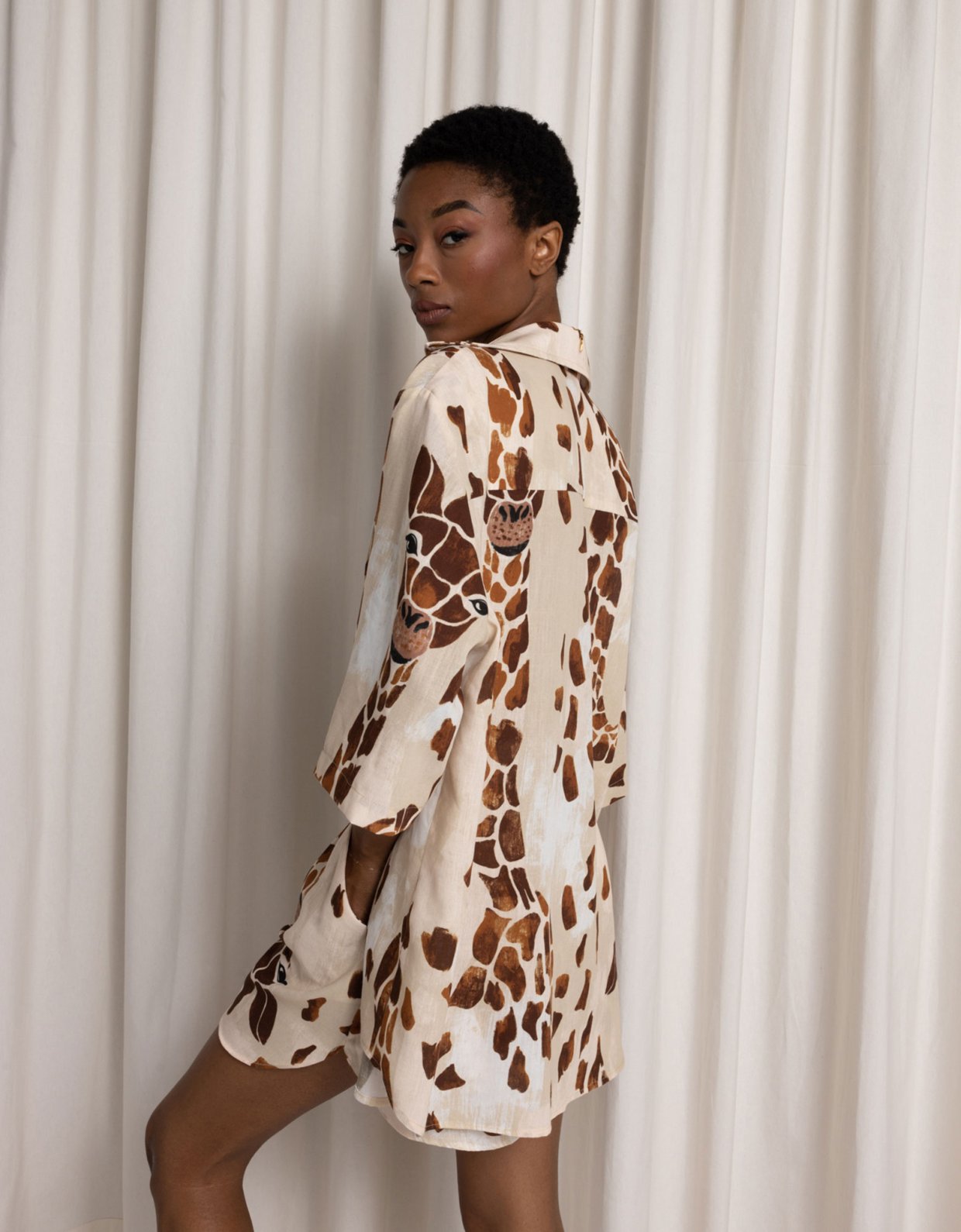 Abstracto Giraffe unisex shirt
