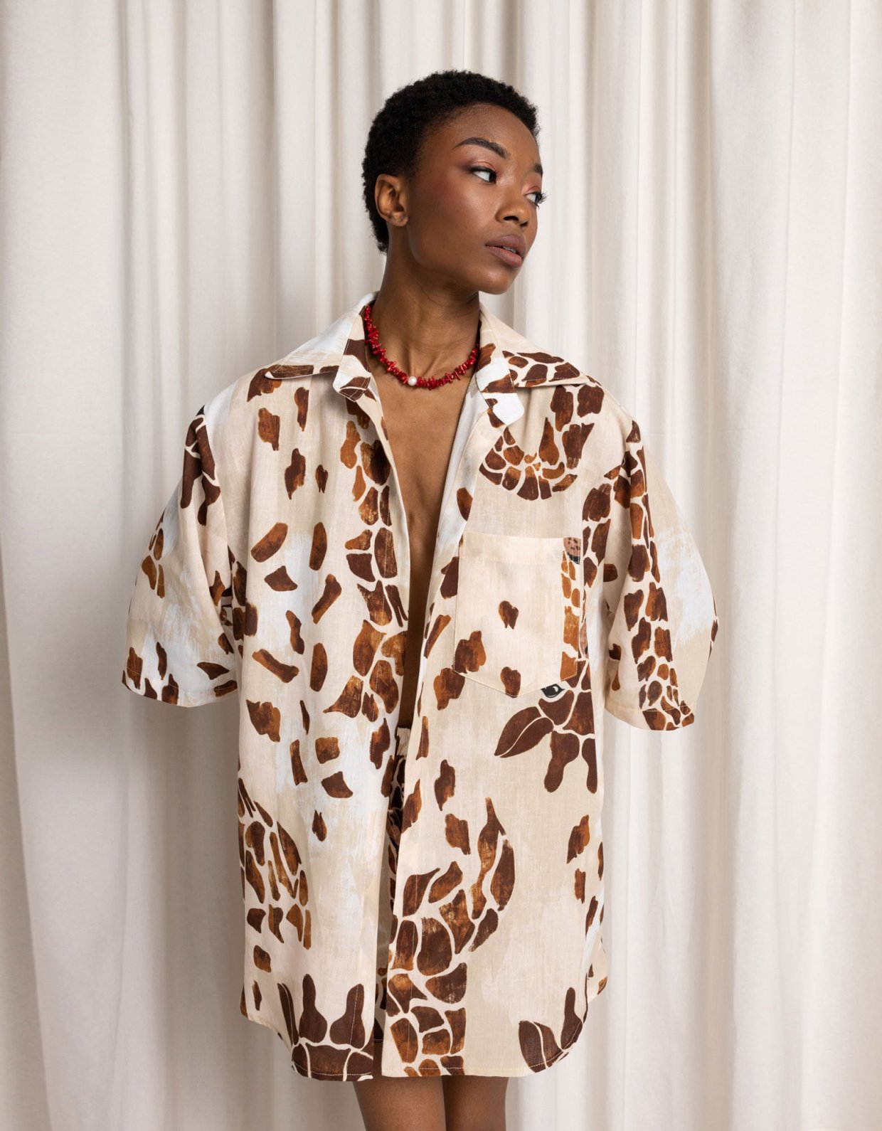 Abstracto Giraffe unisex shirt