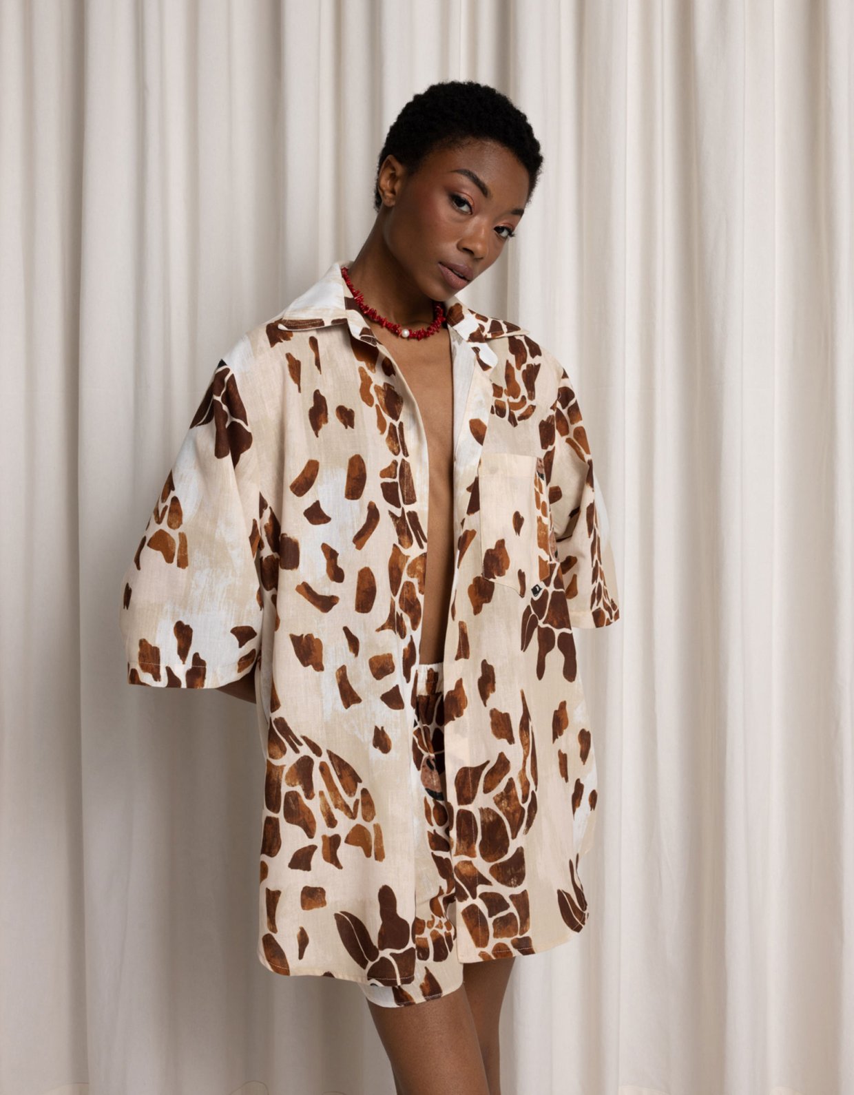 Abstracto Giraffe unisex shirt