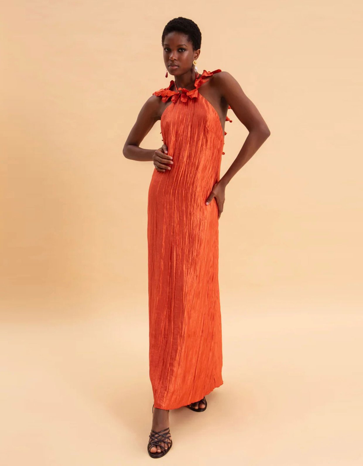 Eveleya Golden hour maxi shimmering dress