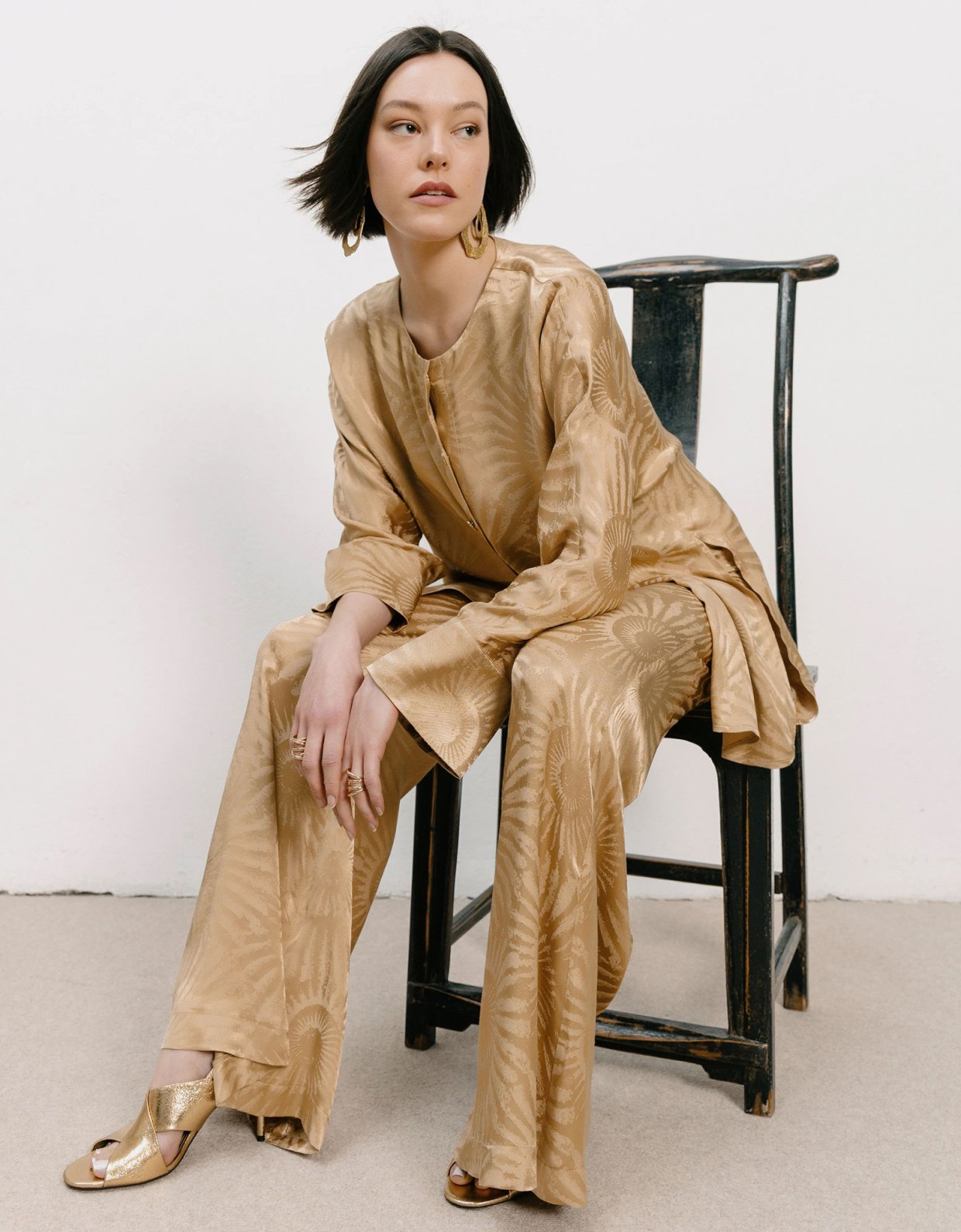 Georgia Sini Golden trousers gold