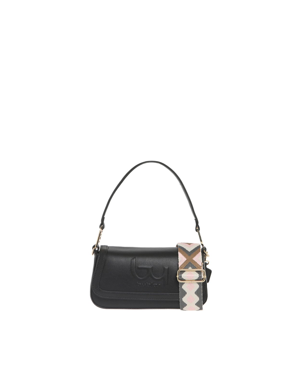 By Byblos Granati shoulder flap bag black