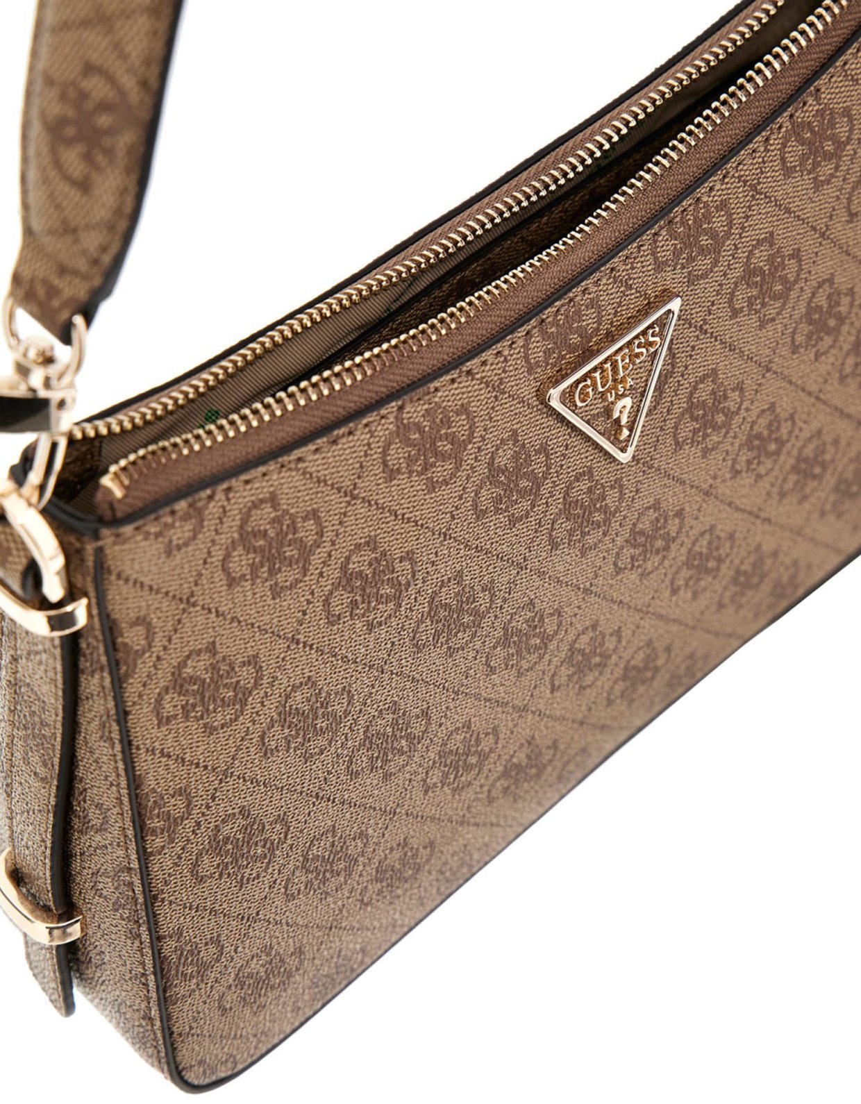 Guess Eco Erica shoulder bag latte logo