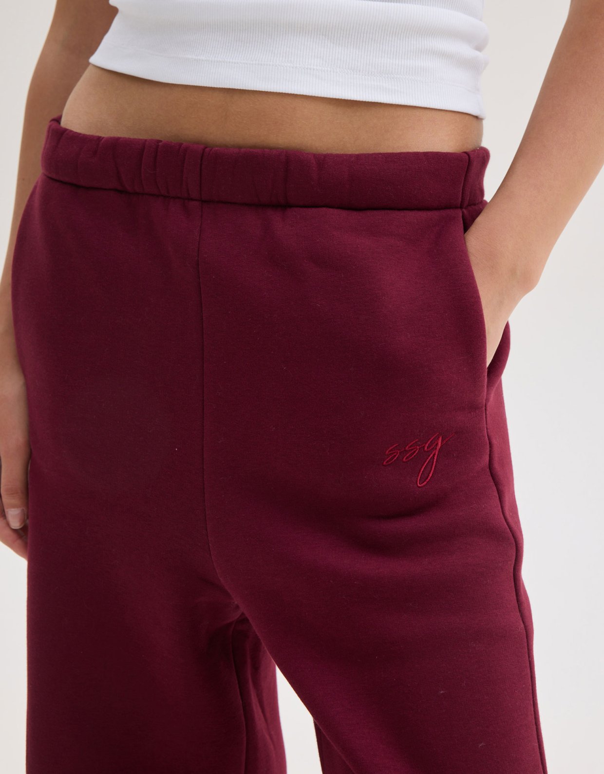 Sunset go Hailey sweatpants aubergine