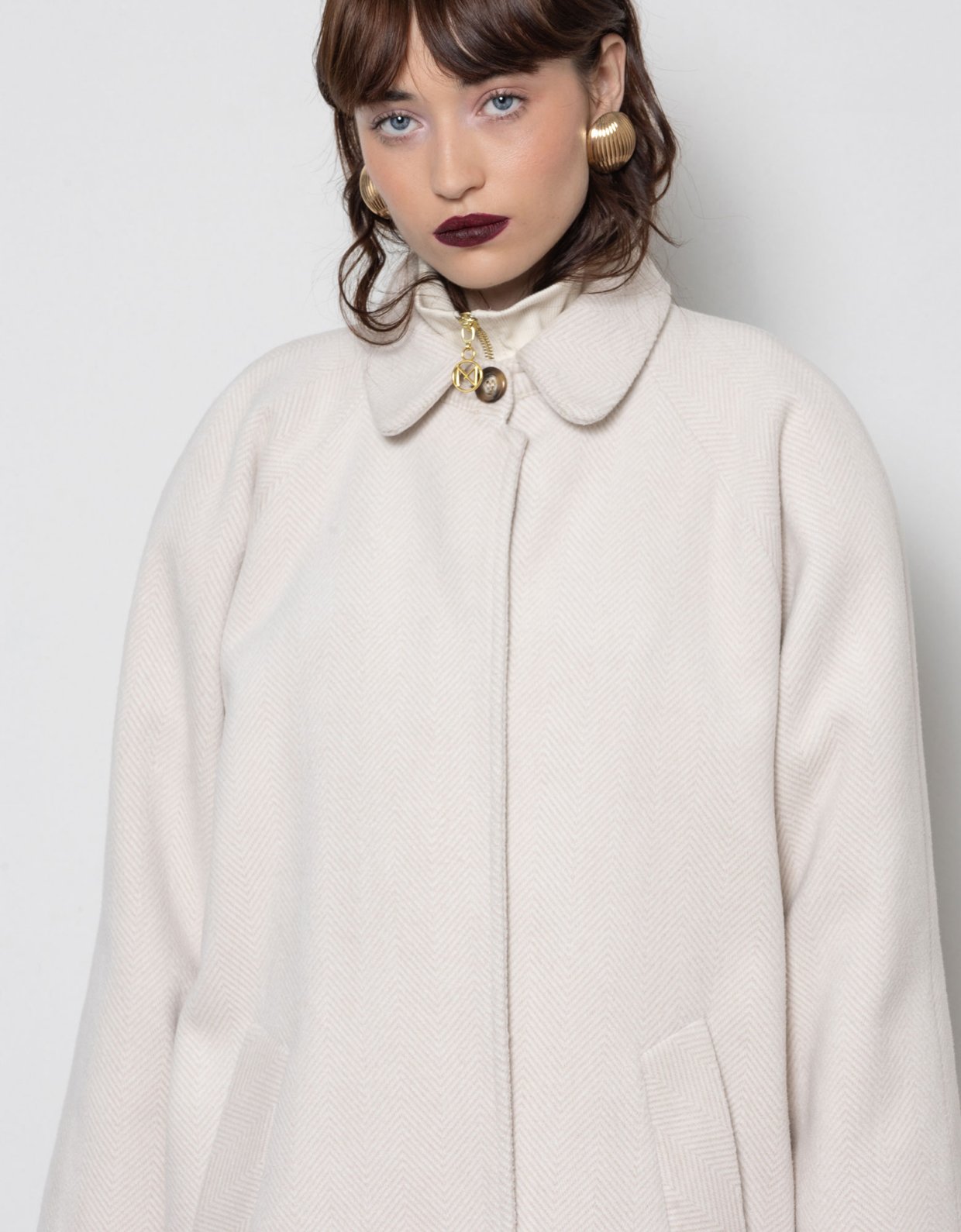 Mallory the label Haven coat ecru