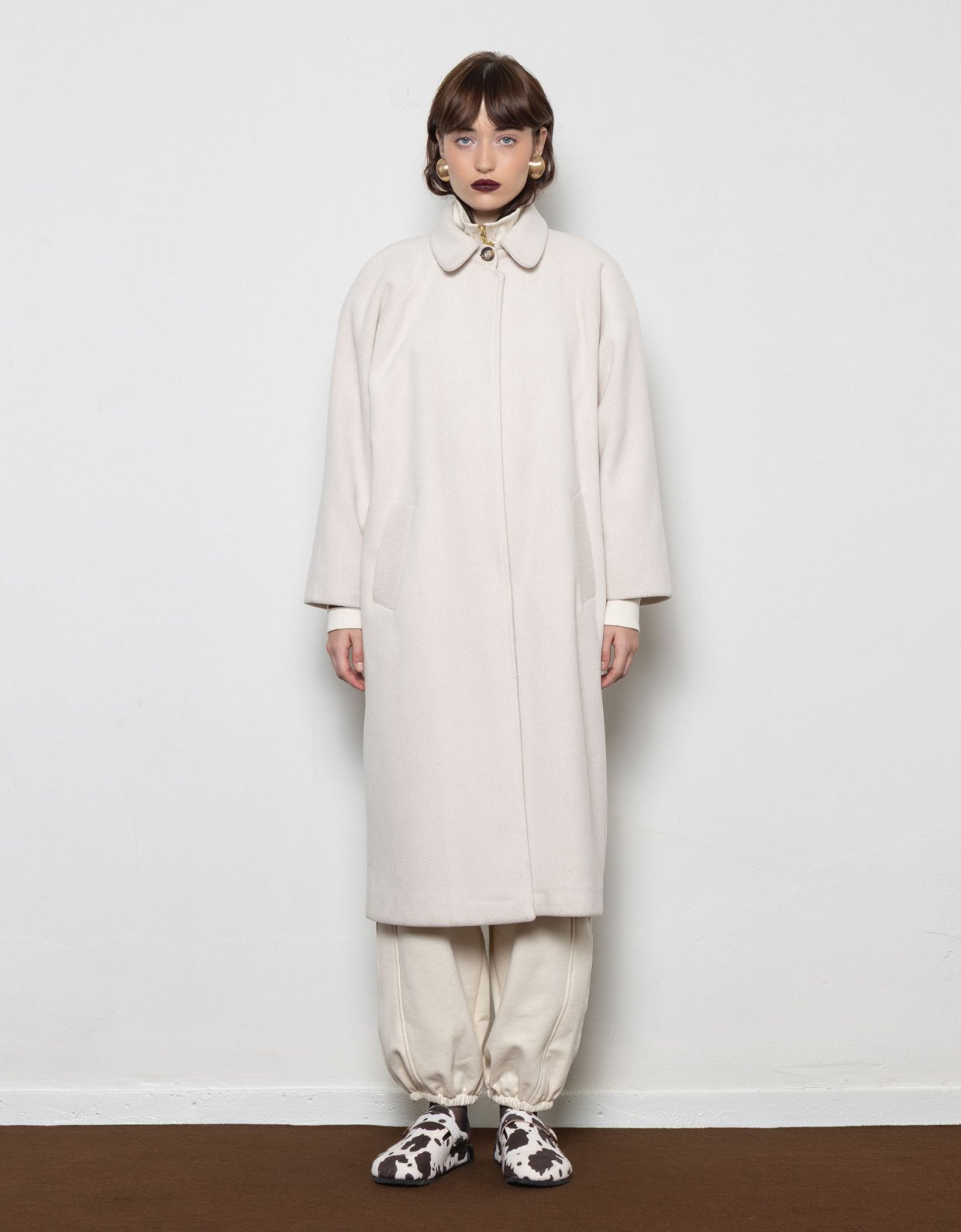 Mallory the label Haven coat ecru