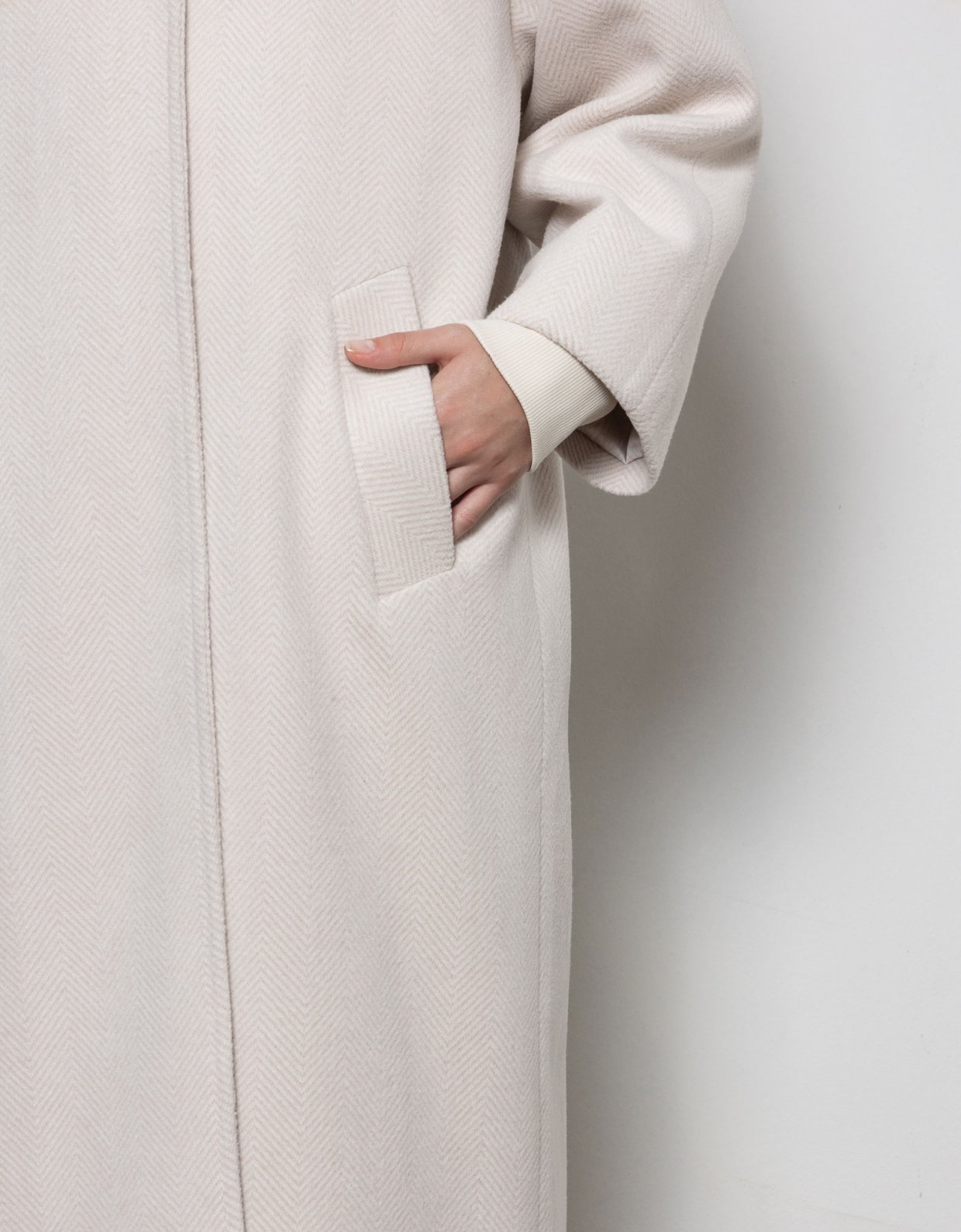 Mallory the label Haven coat ecru