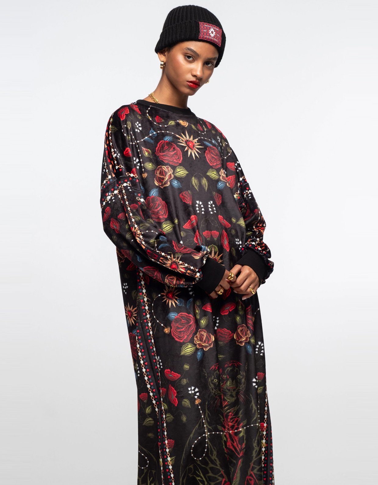 Peace and Chaos Heirloom long velvet dress