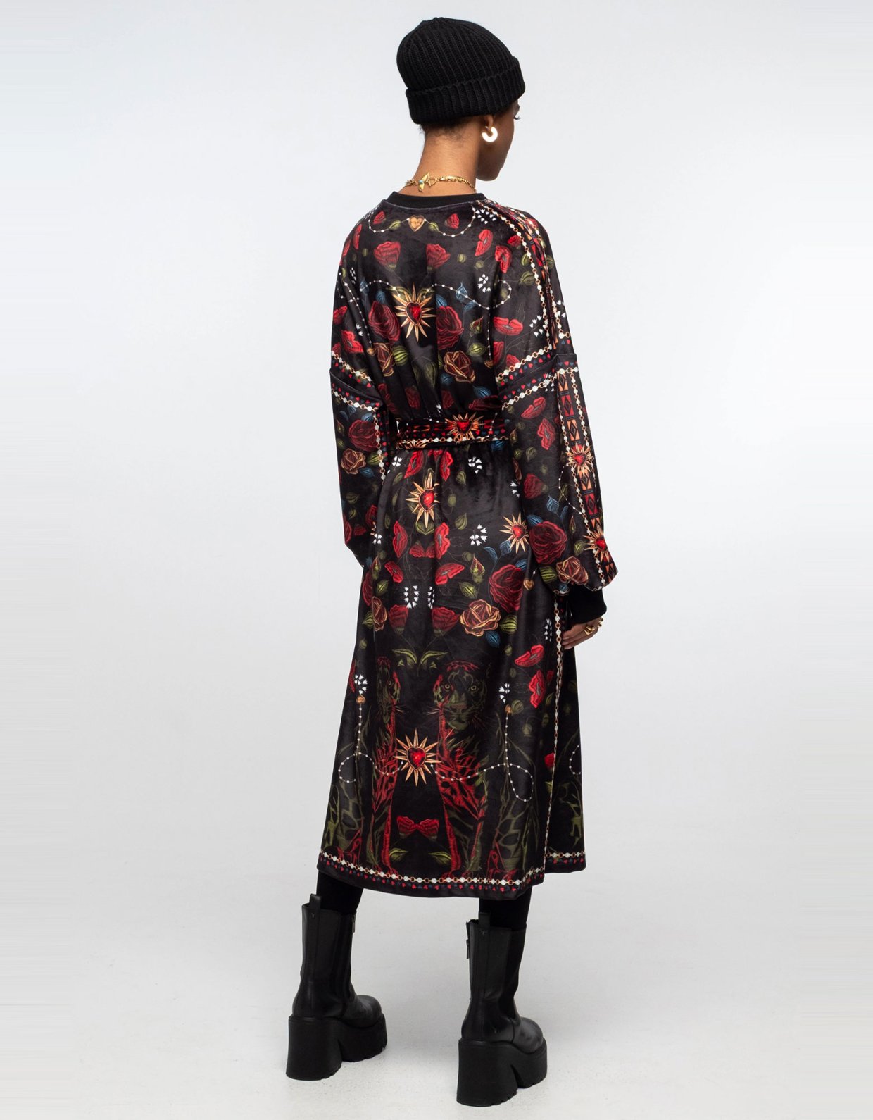 Peace and Chaos Heirloom long velvet dress