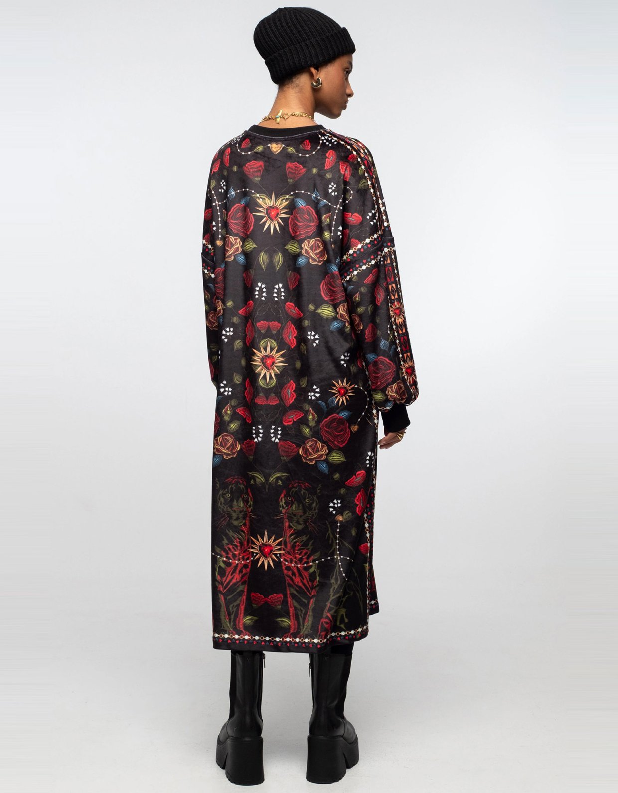 Peace and Chaos Heirloom long velvet dress