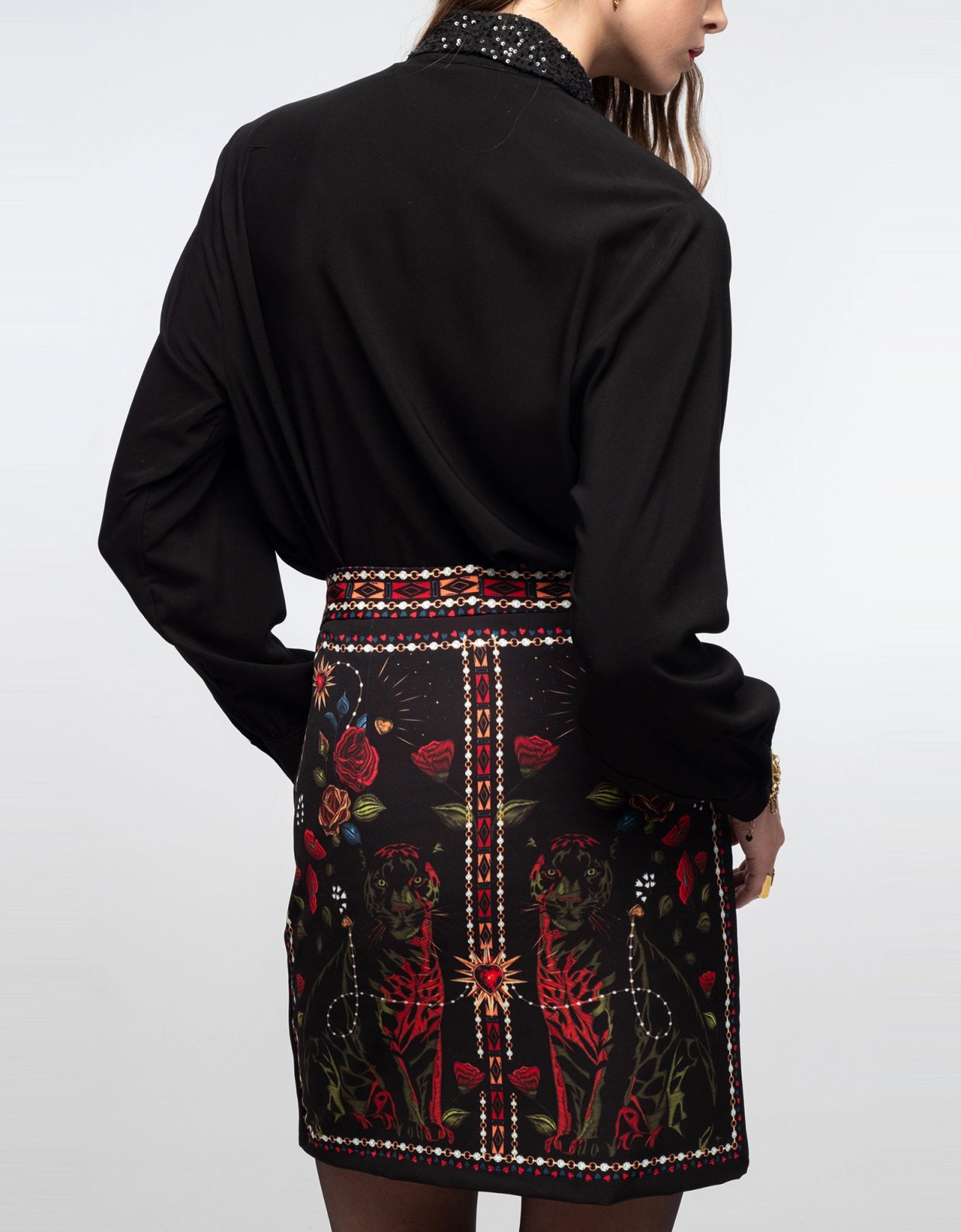 Peace and Chaos Heirloom mini skirt