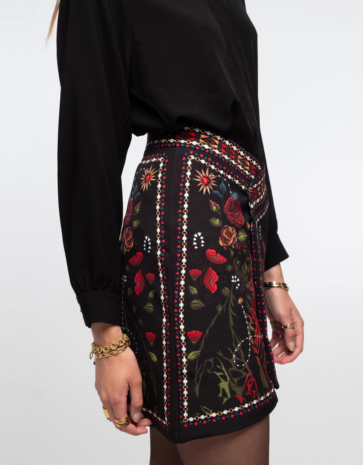 Peace and Chaos Heirloom mini skirt