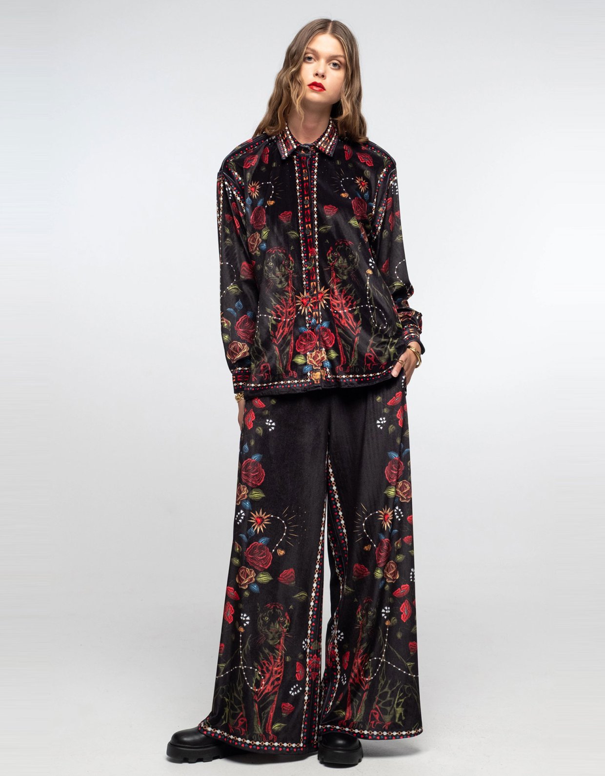 Peace and Chaos Heirloom velvet pants