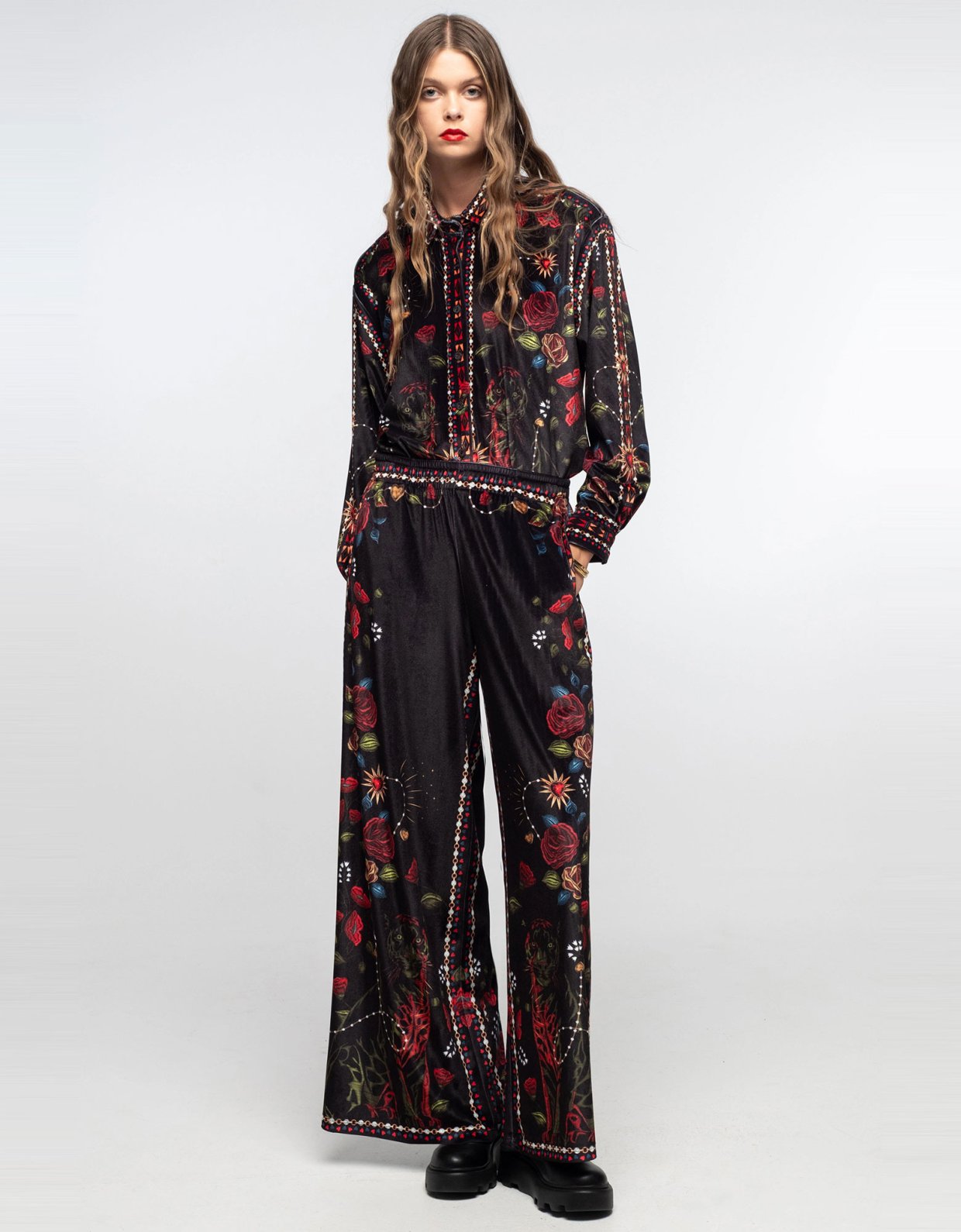 Peace and Chaos Heirloom velvet pants