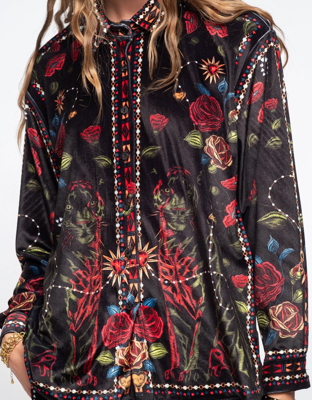 Peace and Chaos Heirloom velvet top