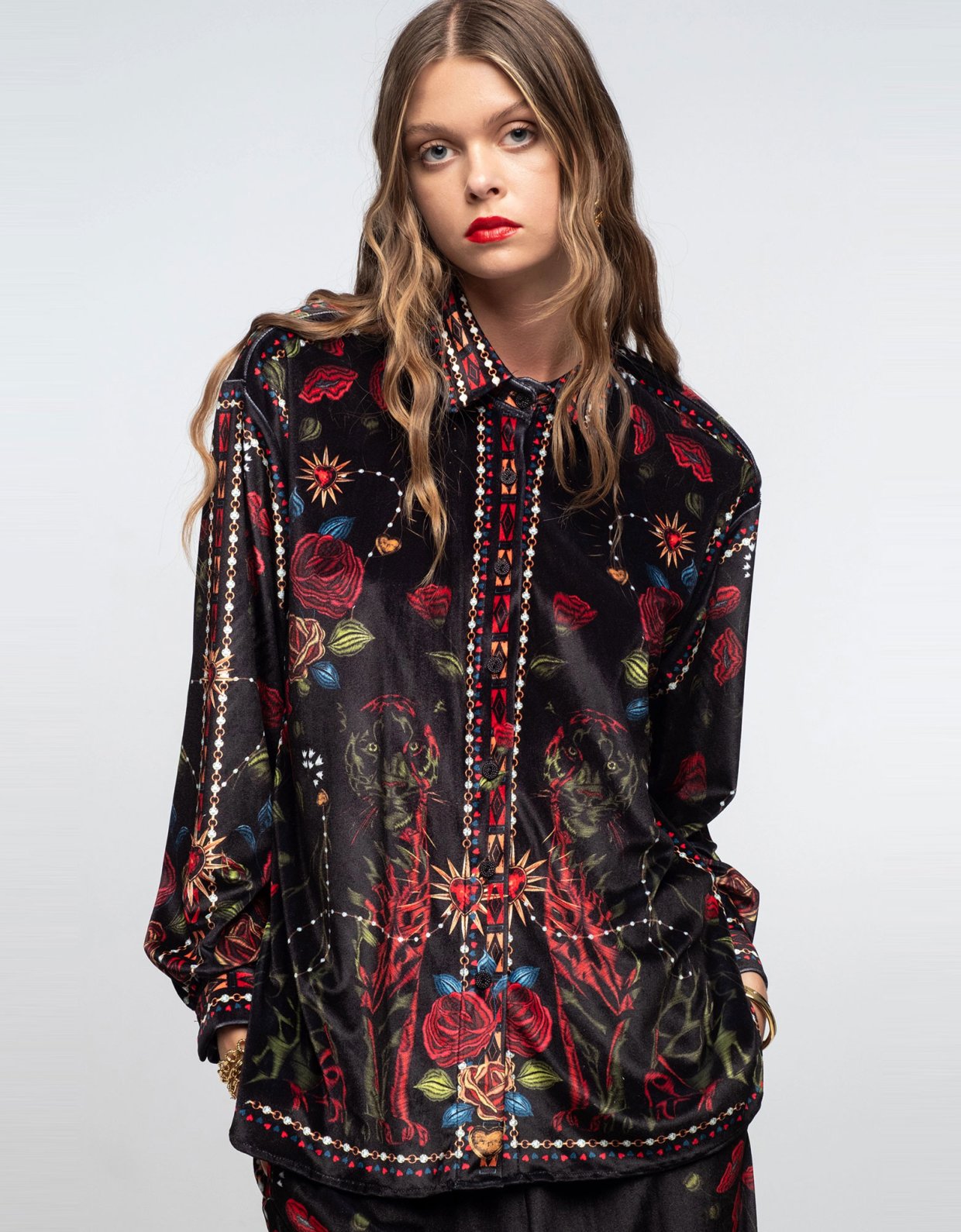 Peace and Chaos Heirloom velvet top