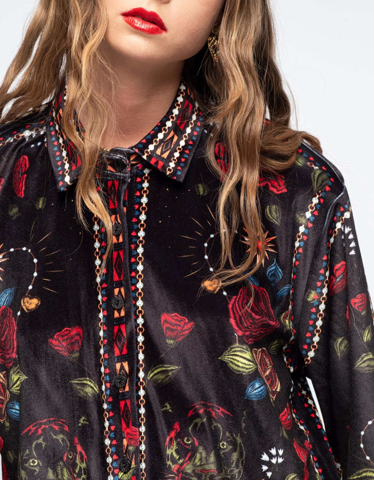 Peace and Chaos Heirloom velvet top