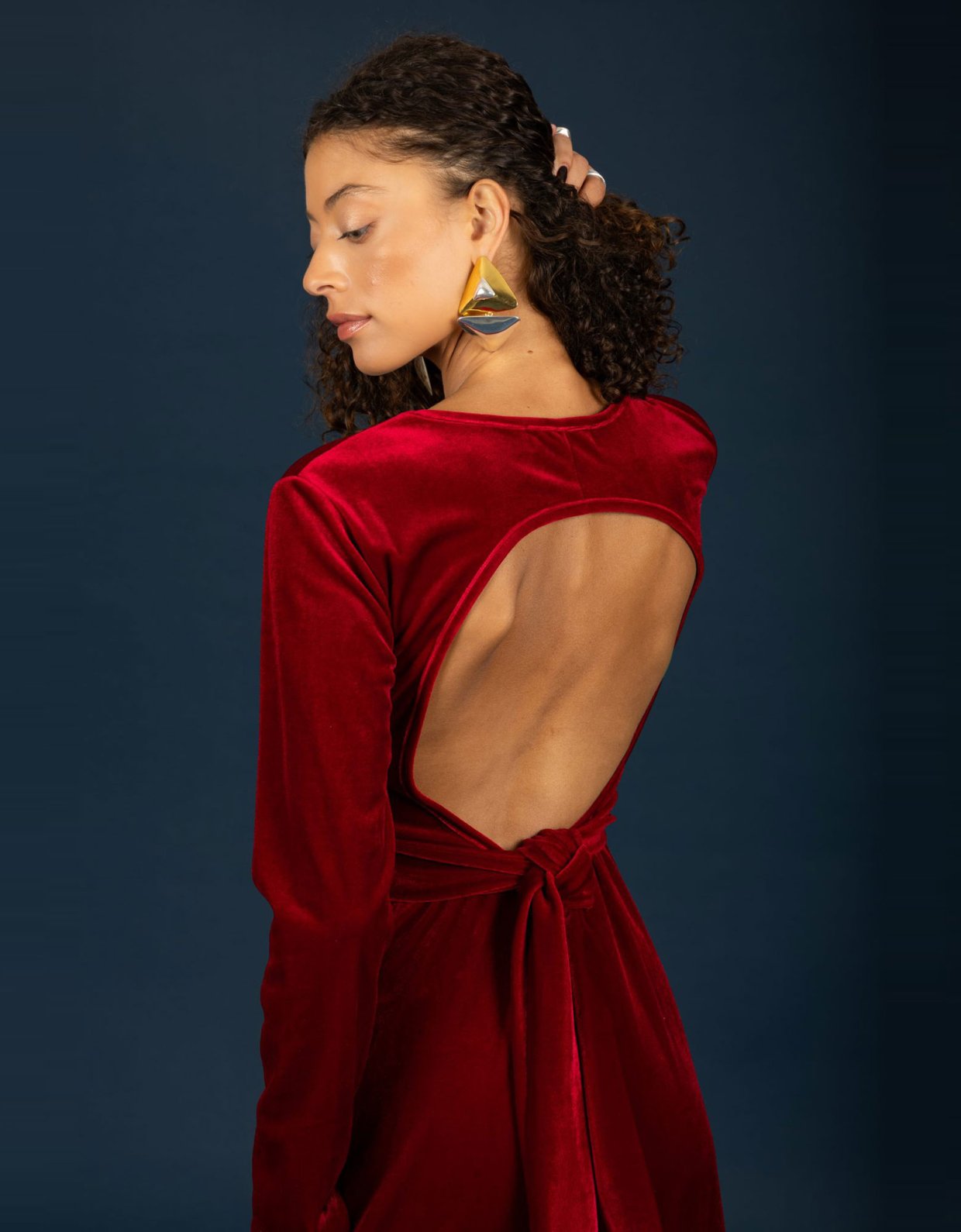 Chaton Hermione dress red