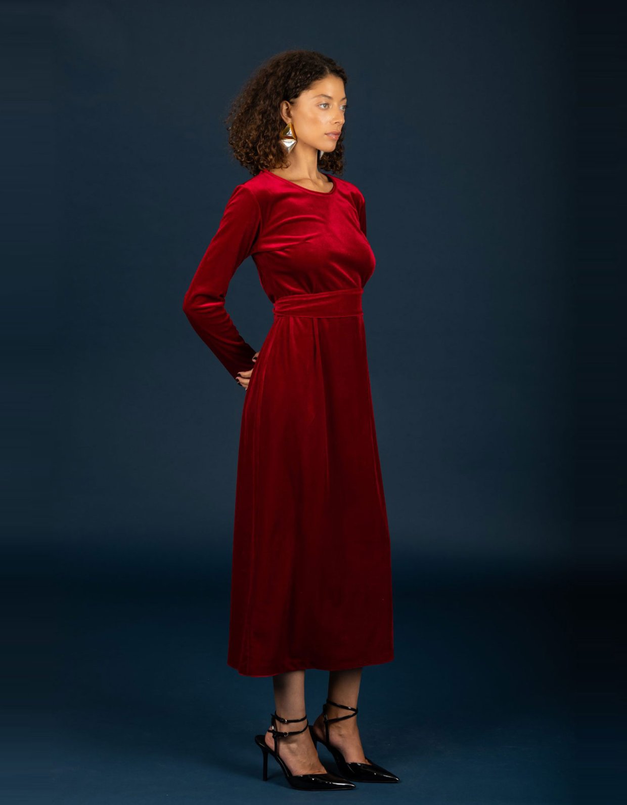 Chaton Hermione dress red