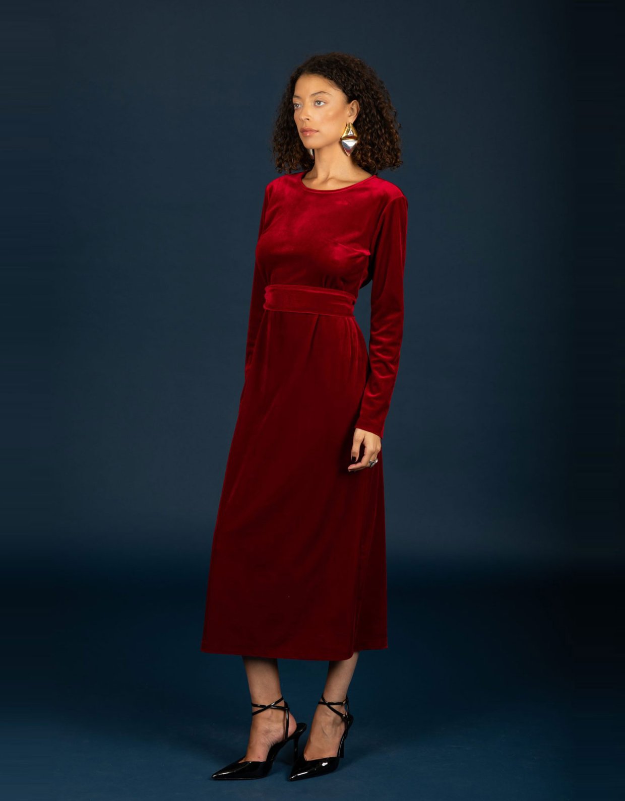 Chaton Hermione dress red