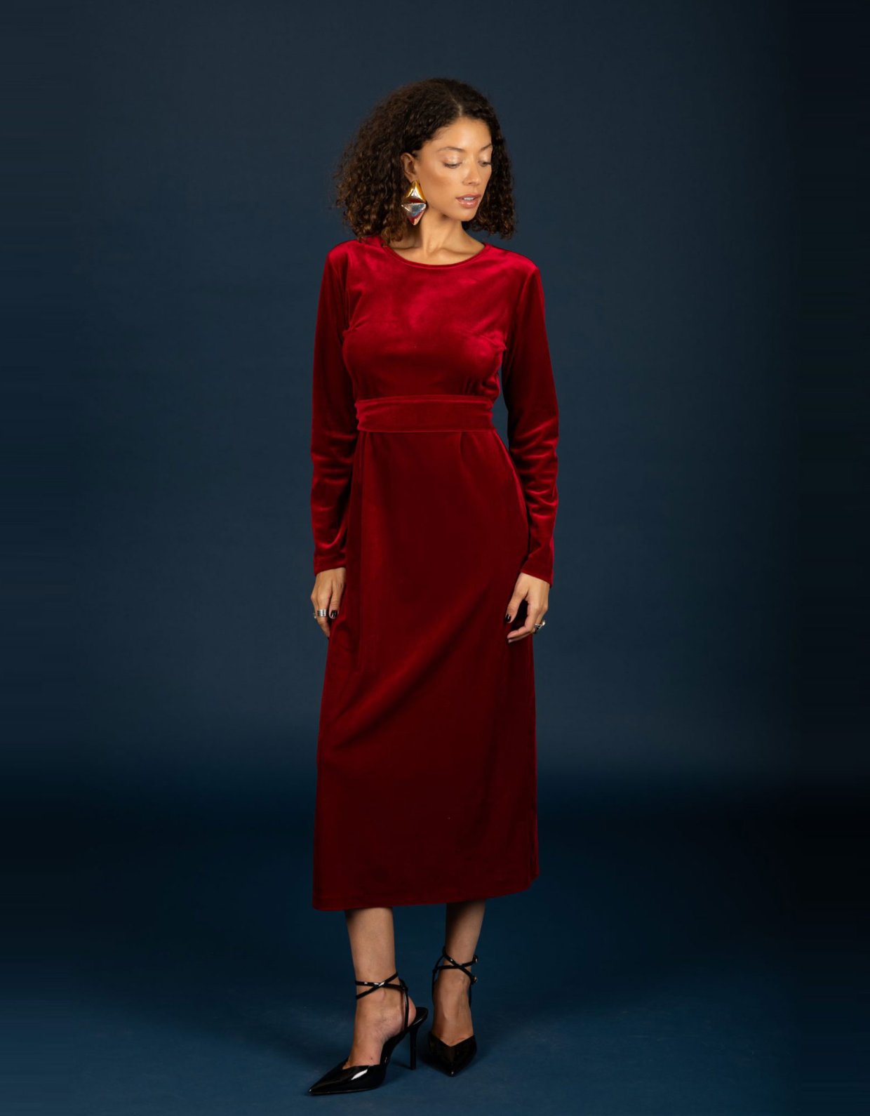 Chaton Hermione dress red