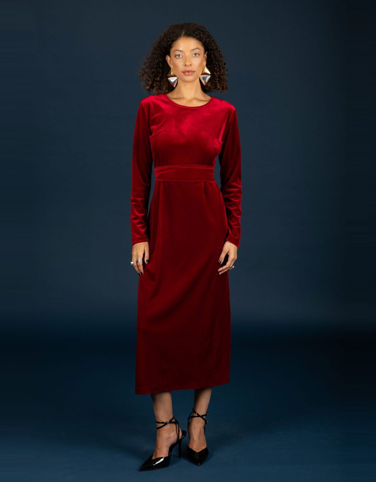 Chaton Hermione dress red