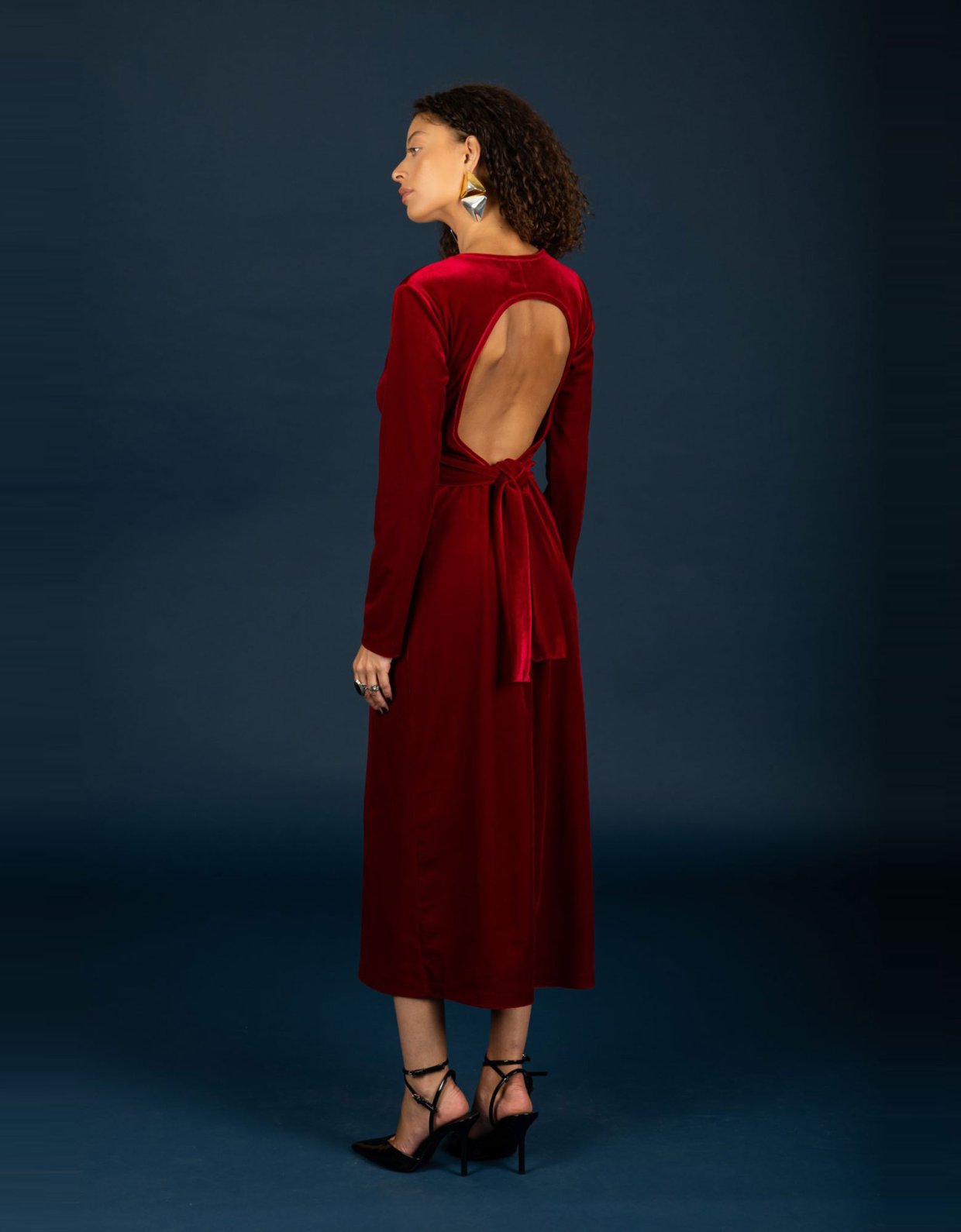 Chaton Hermione dress red